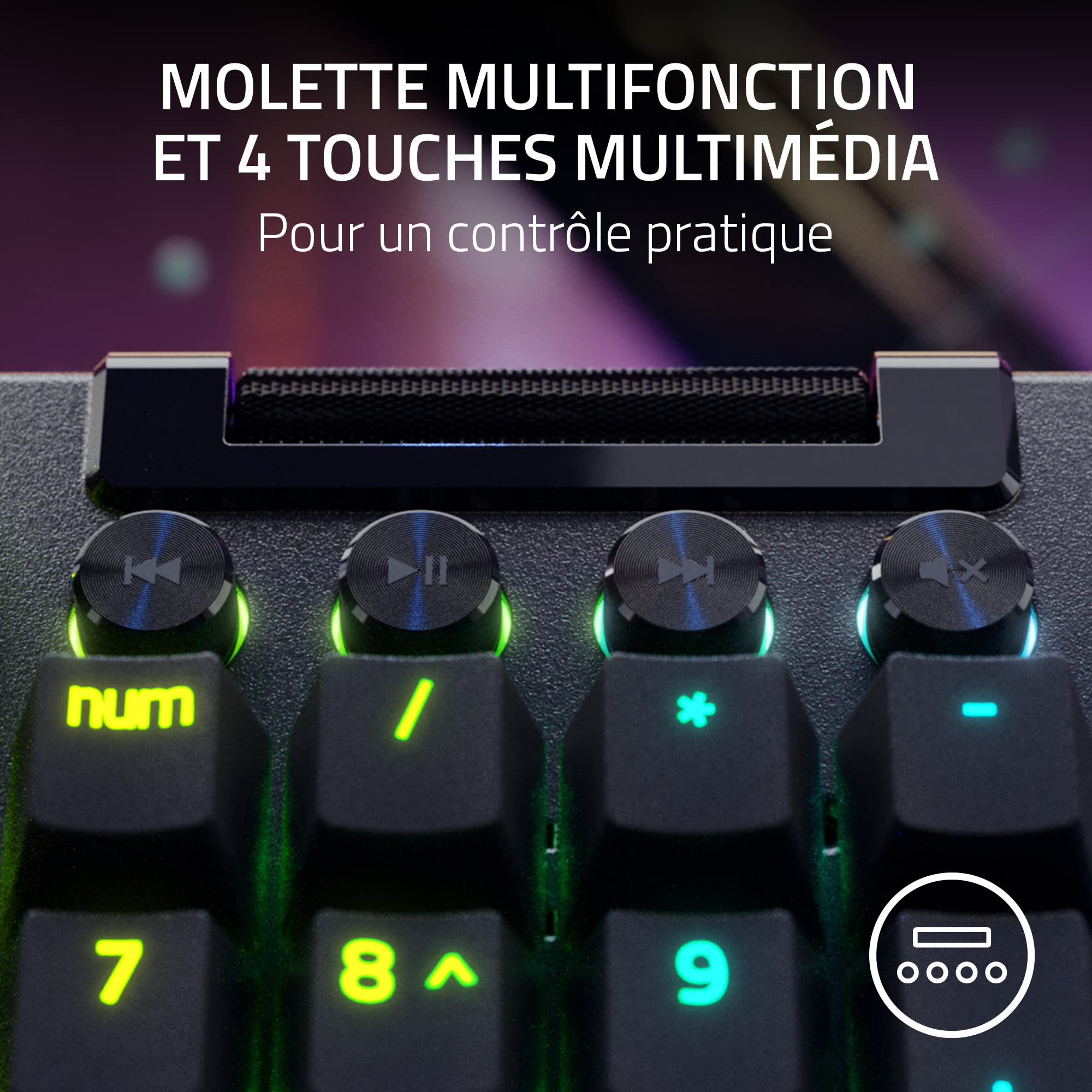 razer-blackwidow-v4-pro-switches-jaunes-clavier-m-canique-azerty-fr-noir image 7