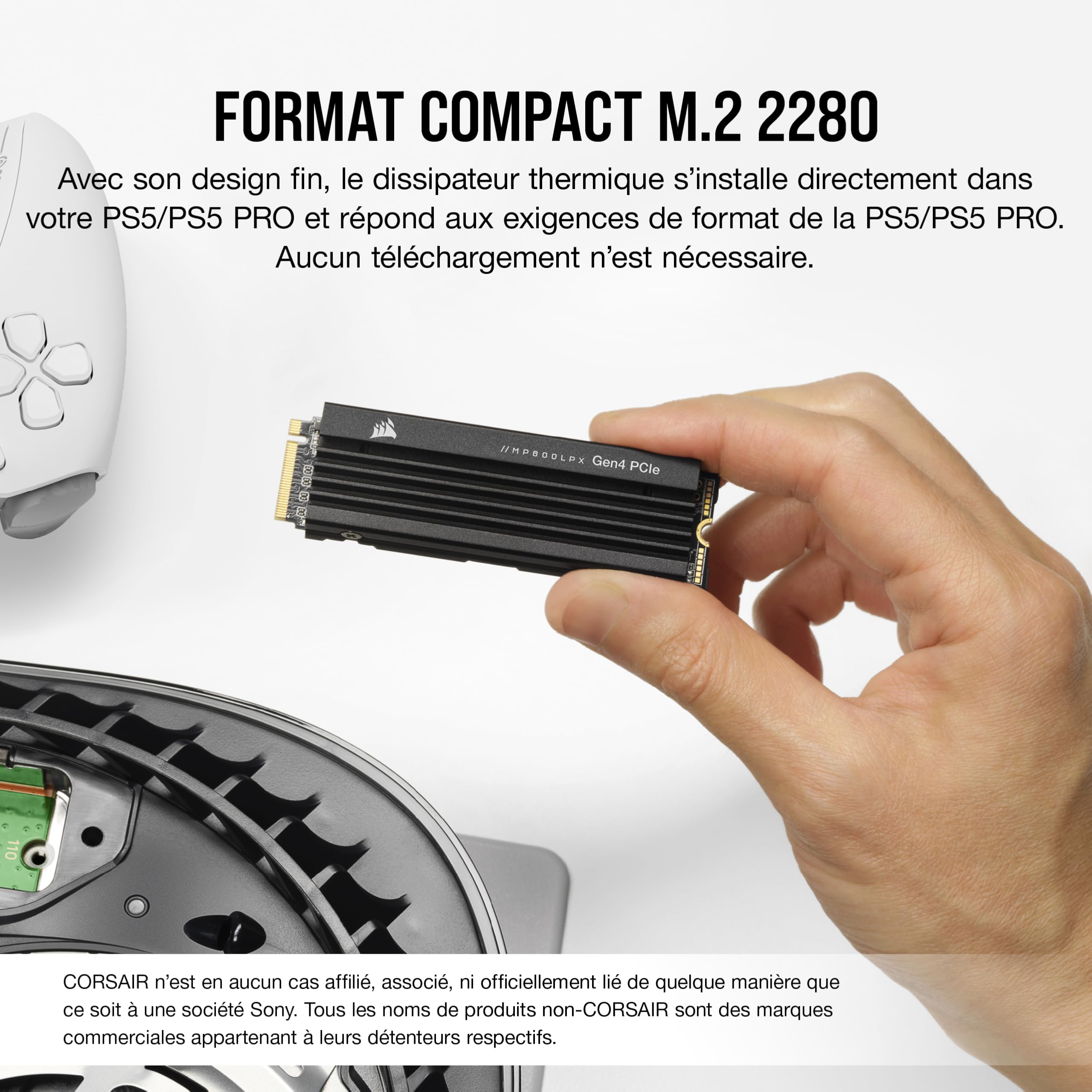 corsair-mp600-pro-lpx-8-to-ssd-m-2-nvme-pcie-gen4-x4-optimis-ps5-7-000-mo-s-lect image 3