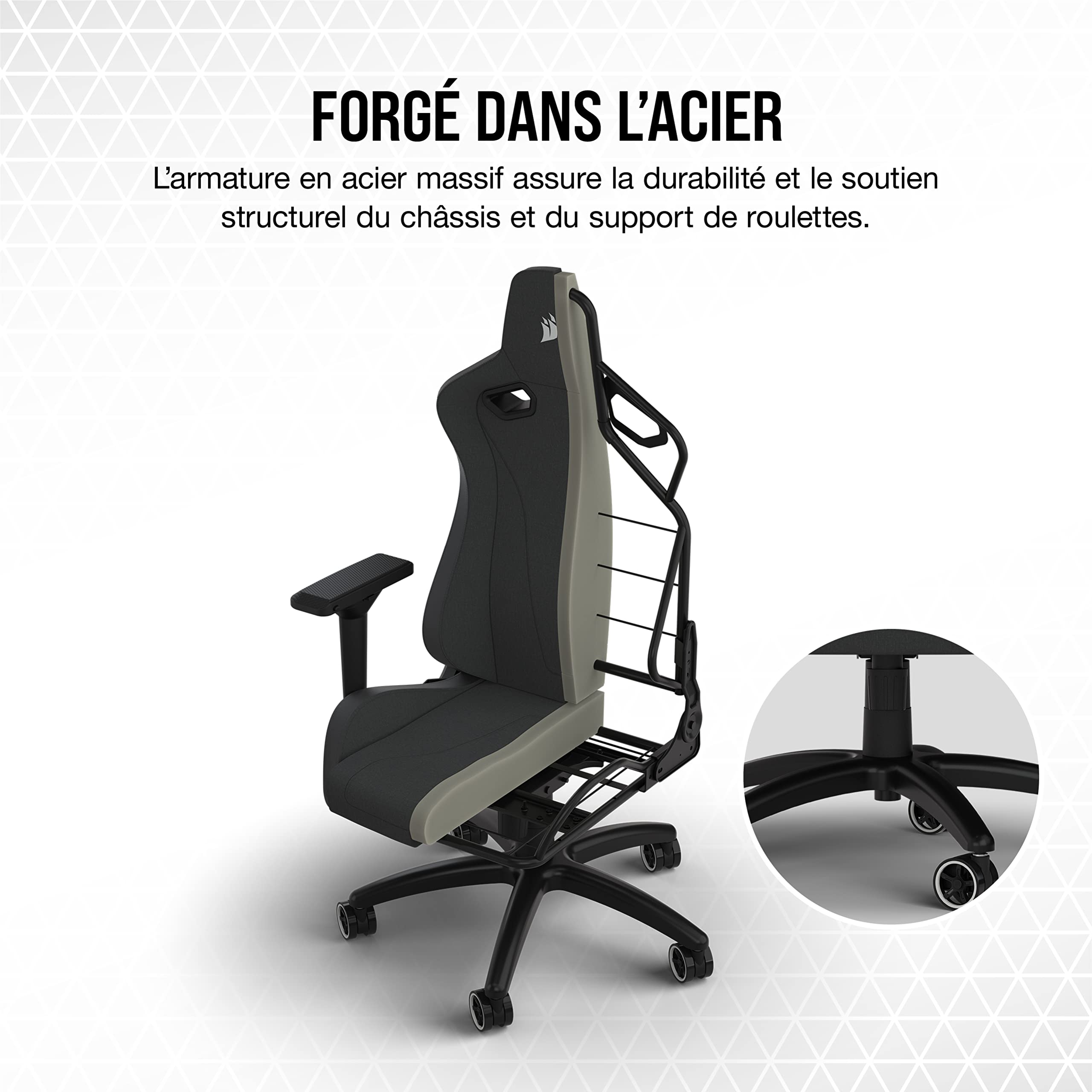 corsair-tc200-fabric-fauteuil-gaming-tissu-noir-noir-accoudoirs-4d-soutien-lomba image 5