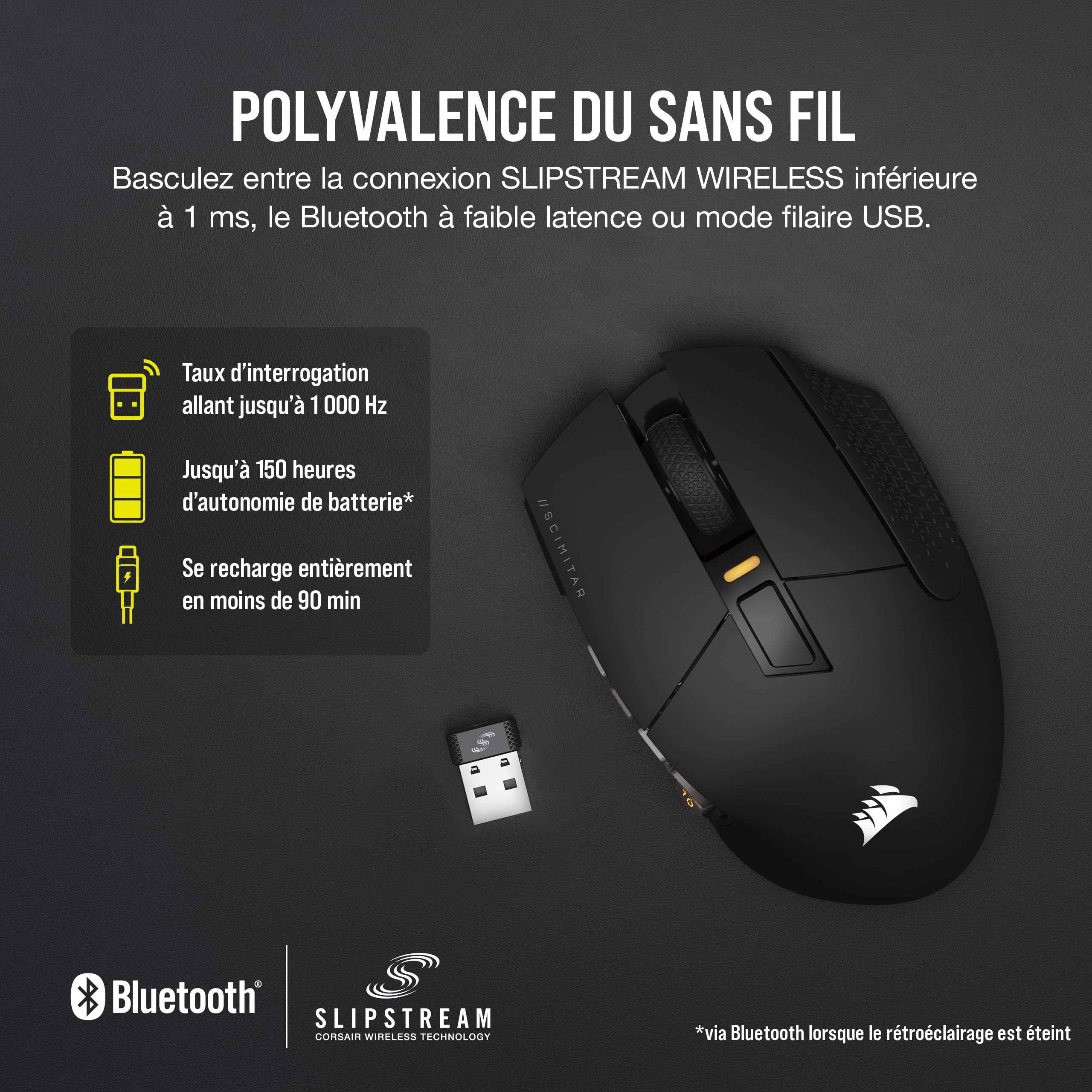 corsair-scimitar-elite-wireless-noire-souris-gaming-mmo-16-boutons-26000-dpi image 5