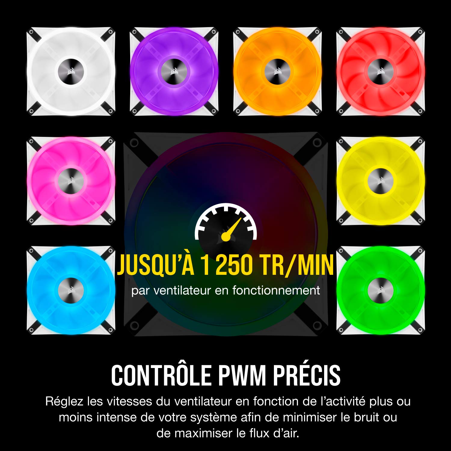 corsair-icue-ql140-rgb-blanc-ventilateur-pwm-140mm-34-led-1250-tr-min-pack-simpl image 7