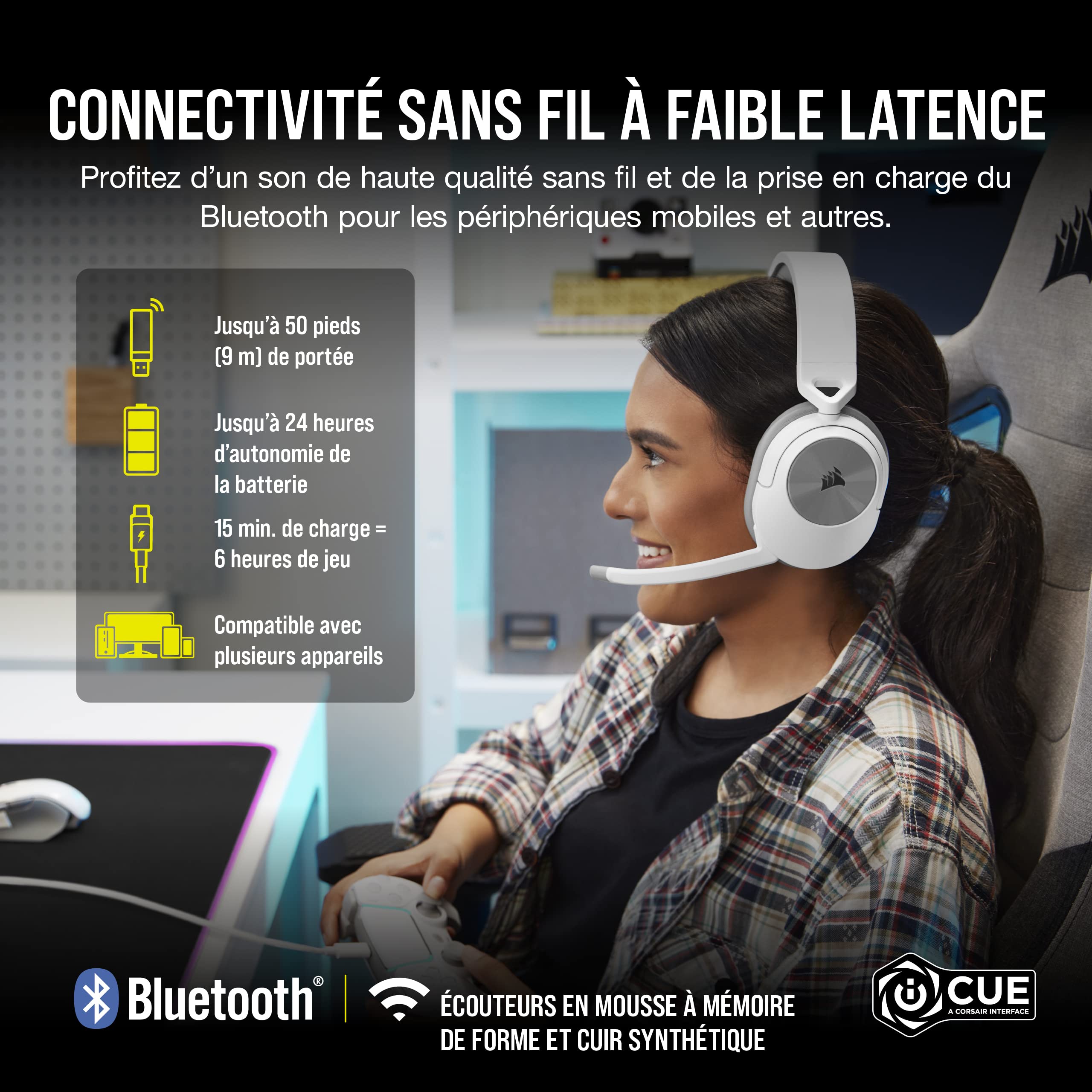 corsair-hs55-wireless-blanc-casque-gaming-7-1-sans-fil image 2