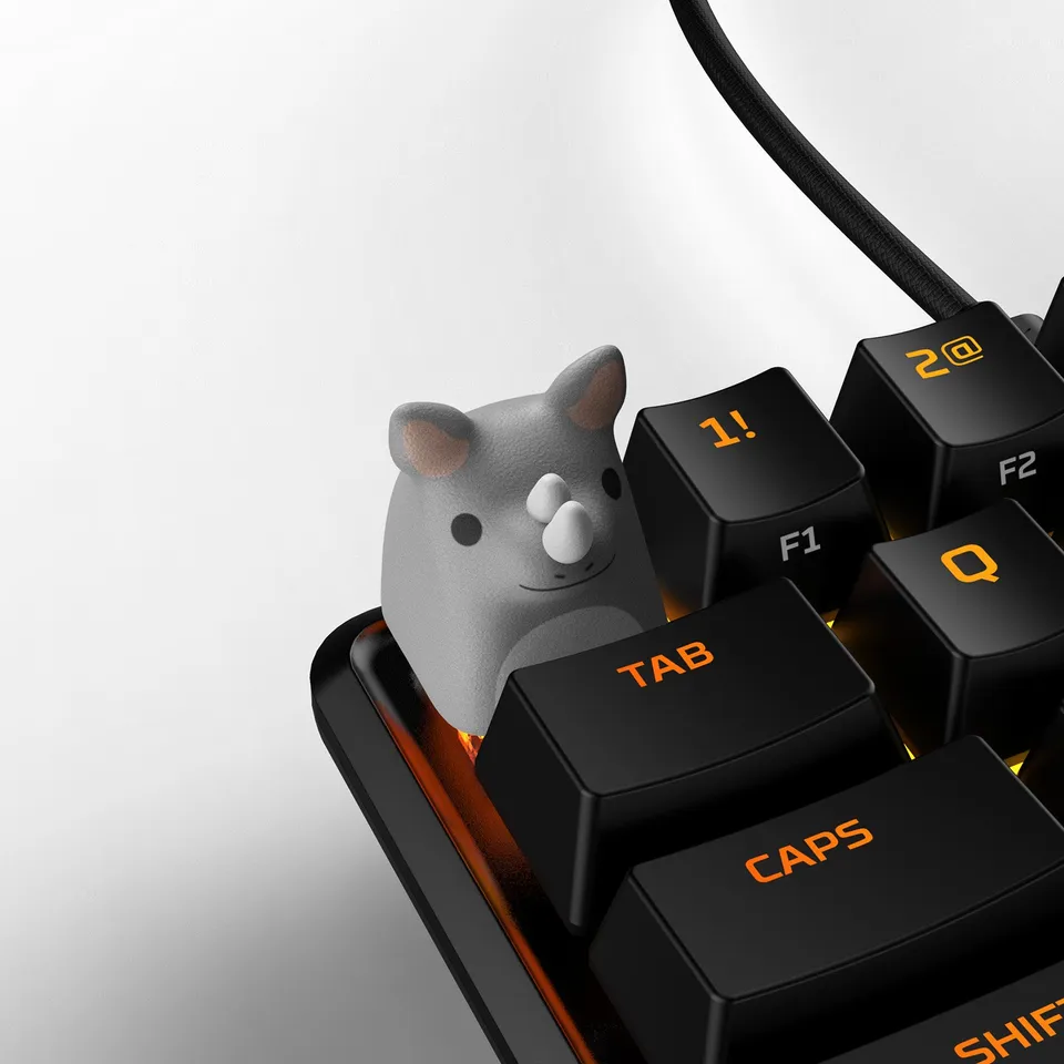 hyperx-hx3d-keycap-safari-rhino-touche-3d image 1