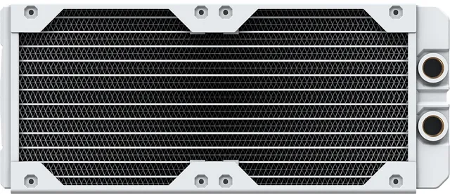 corsair-hydro-x-series-xr5-240mm-v2-radiateur-watercooling-custom-blanc-2x120mm image 1