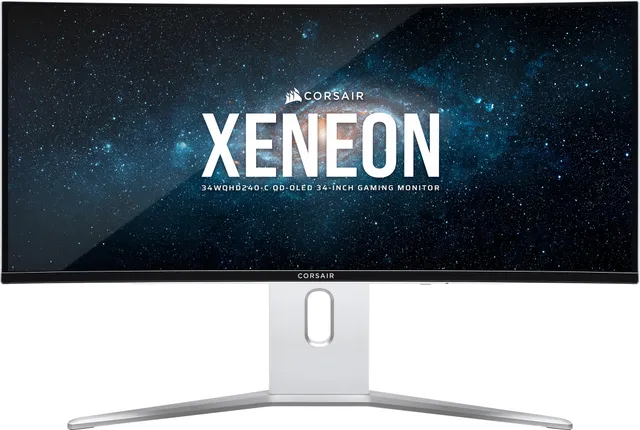 corsair-xeneon-34wqhd240-c-34-pouces-qd-oled-cran-gaming-incurv-240hz-blanc image 1