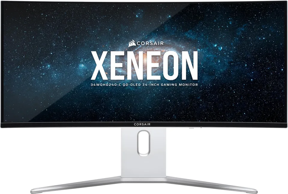 corsair-xeneon-34wqhd240-c-34-pouces-qd-oled-cran-gaming-incurv-240hz-blanc image 1