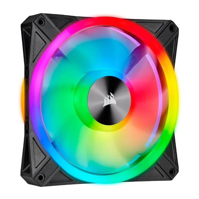 corsair-ql140-rgb-ventilateur-boitier-140-mm-pwm-noir image 1