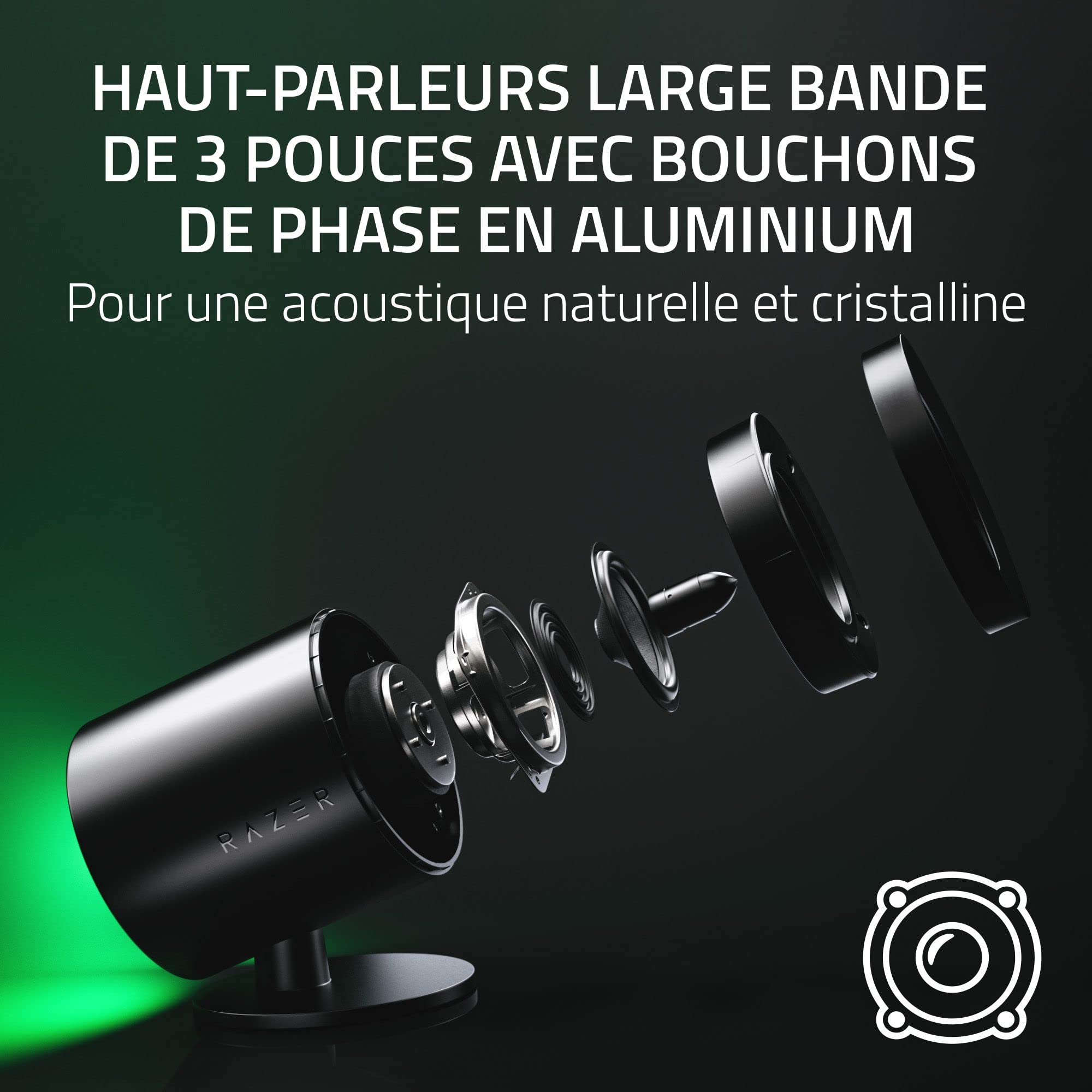 razer-nommo-v2-pro-enceintes-gaming-2-1-avec-caisson-de-basses-sans-fil-noir image 2