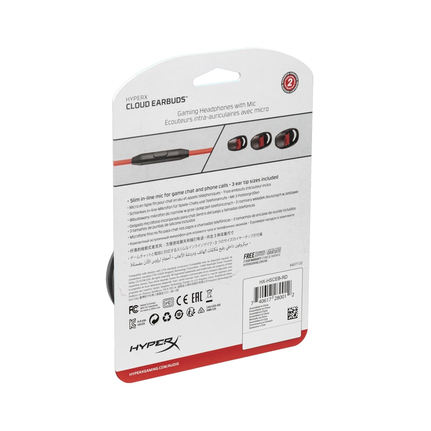 hyperx-cloud-earbuds-couteurs-intra-auriculaires-gaming-avec-micro-switch-pc-mob image 6