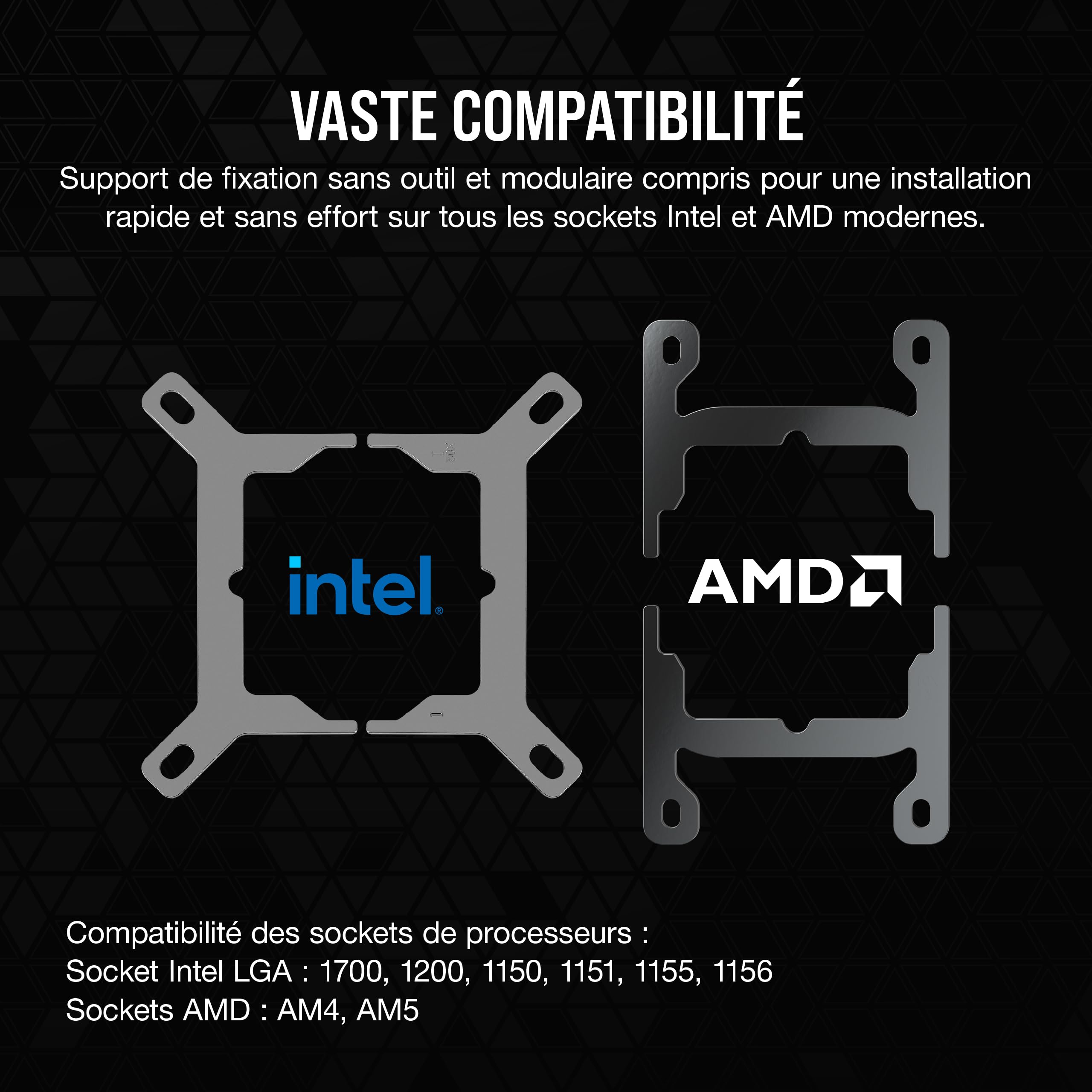 corsair-icue-link-h150i-rgb-360mm-watercooling-cpu-qx120-rgb-noir image 7