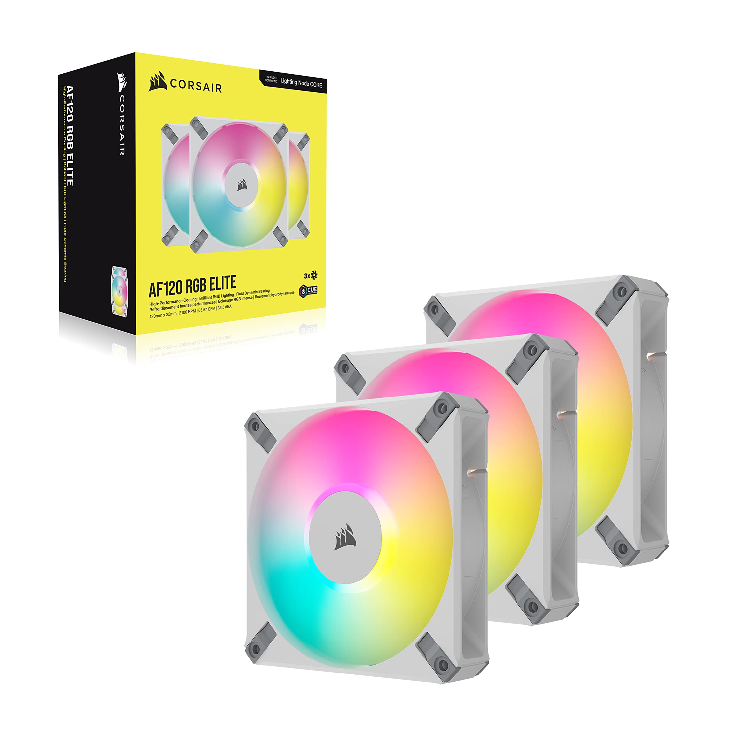 corsair-icue-af120-rgb-elite-kit-3-ventilateurs-boitier-120-mm-pwm-lighting-node image 7