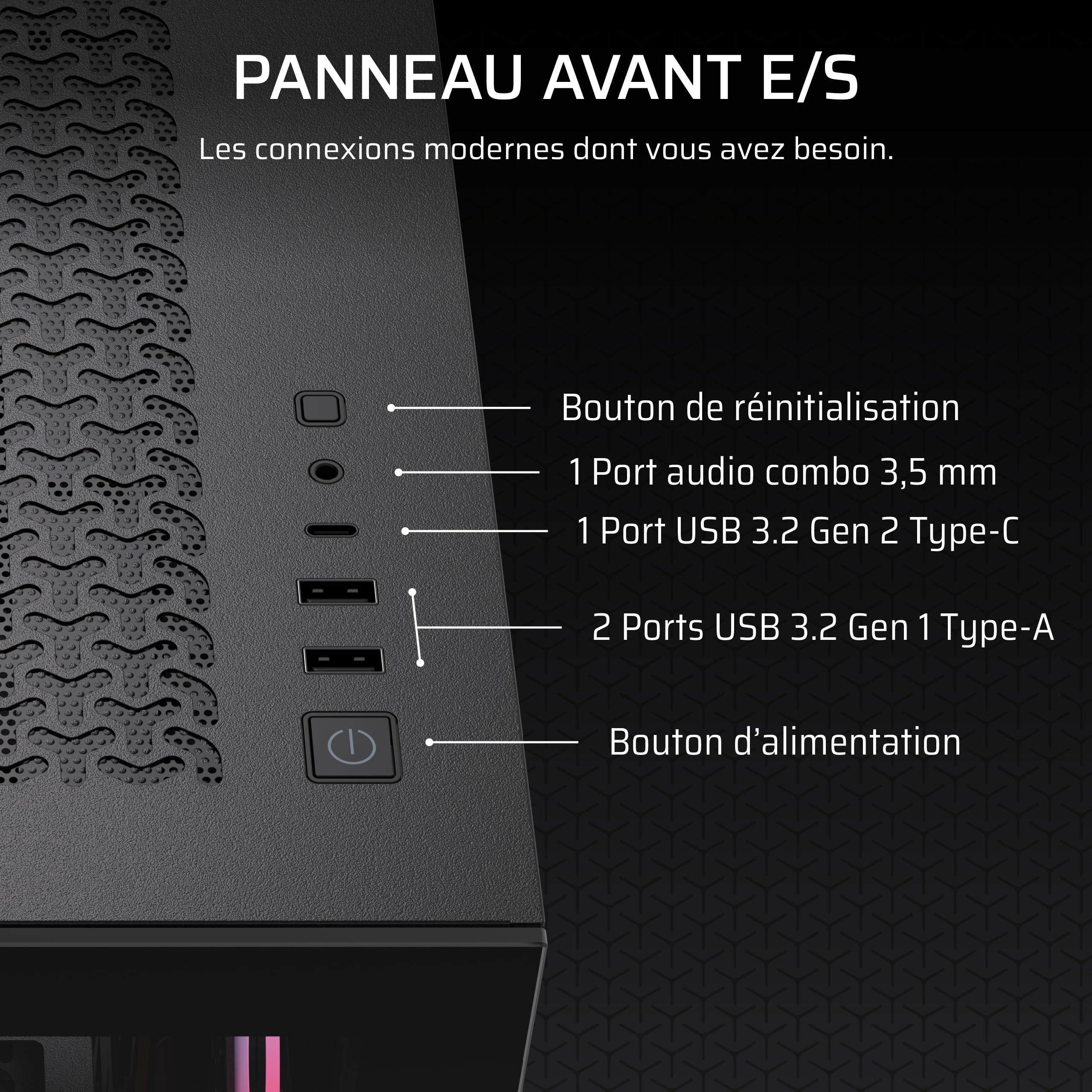 corsair-3500x-rs-r-argb-bo-tier-pc-moyen-tour-panoramique-noir image 6