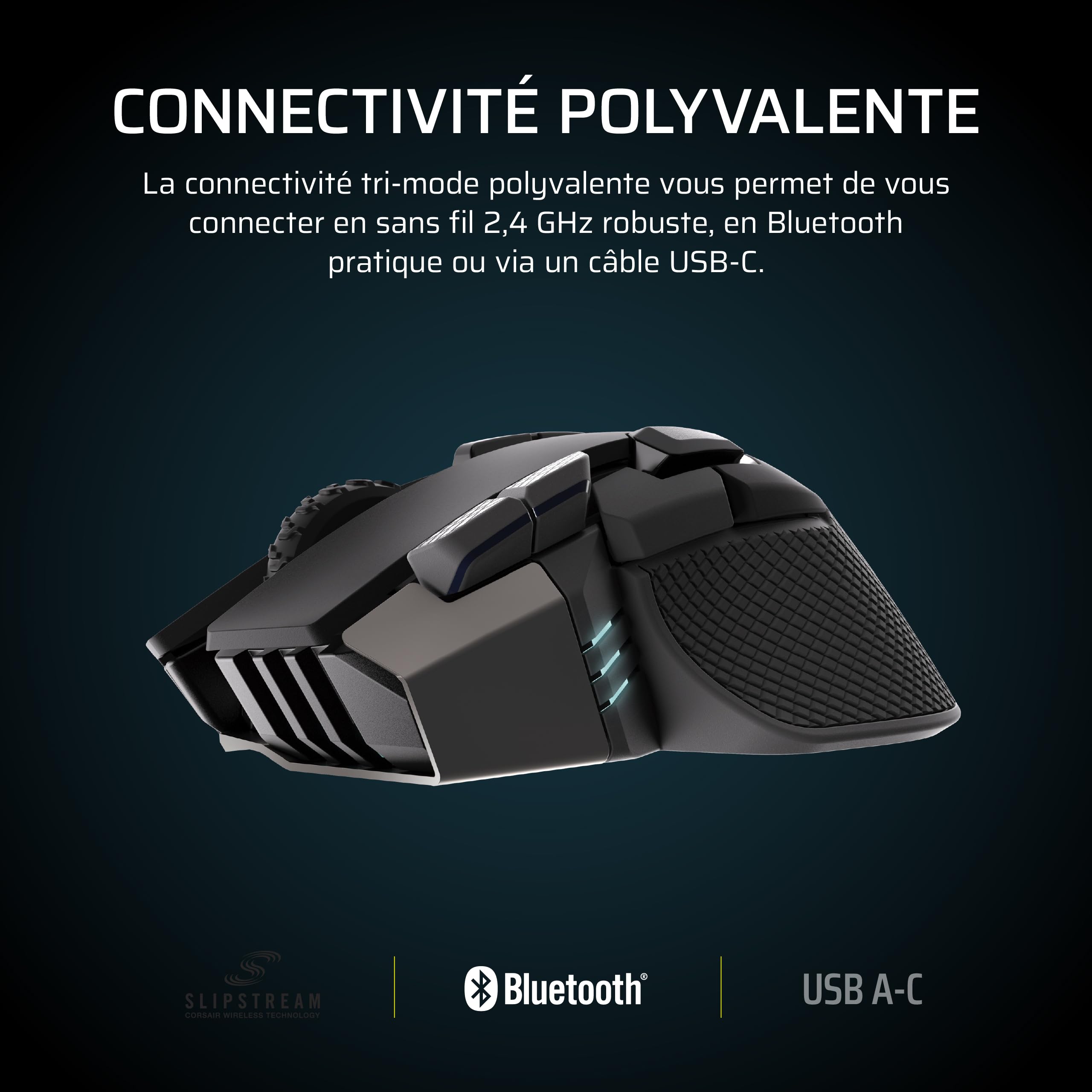 corsair-ironclaw-wireless-se-2026-souris-gaming-noir-26000-dpi-ergonomique image 5