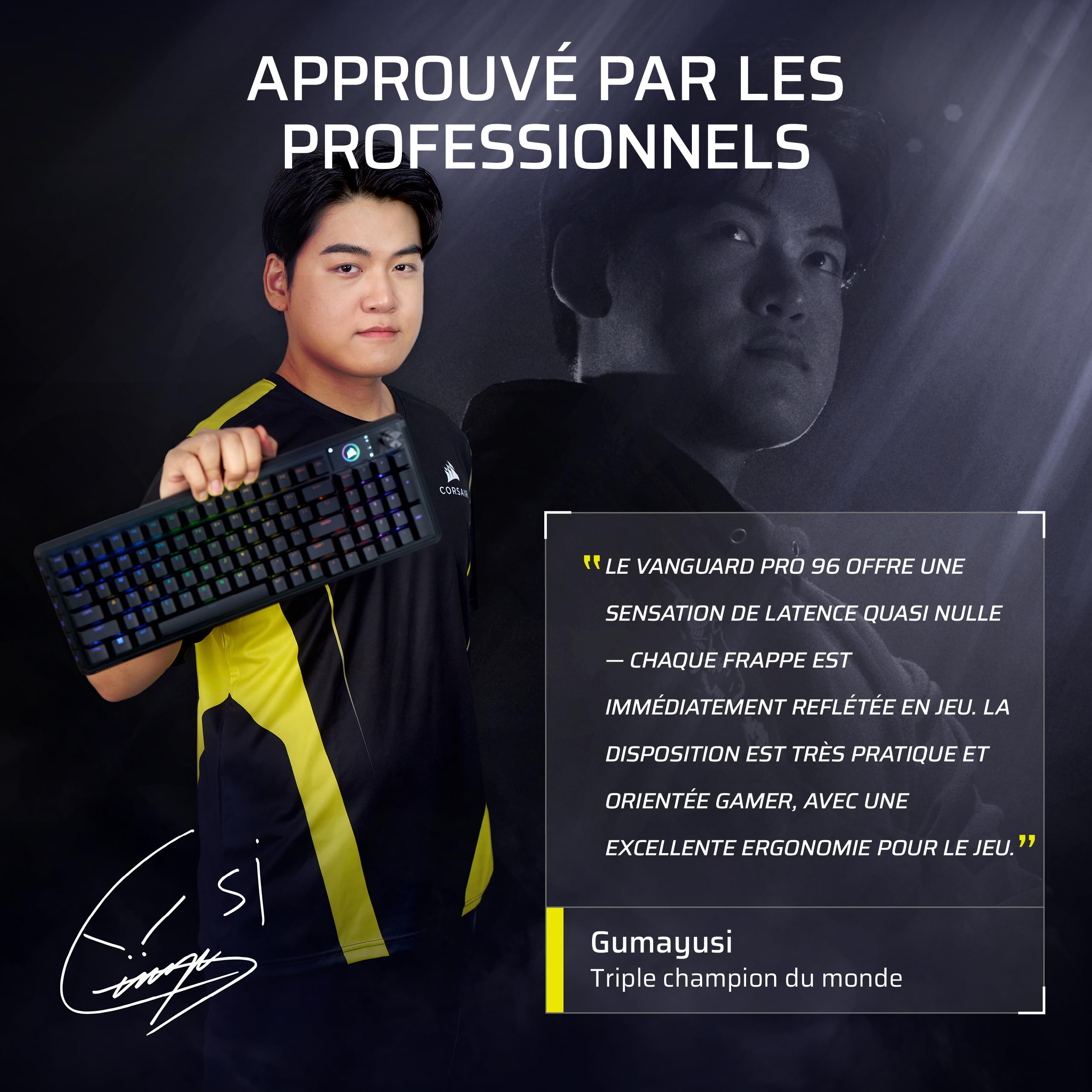 corsair-vanguard-pro-96-clavier-gaming-m-canique-hall-effect-azerty-noir image 3