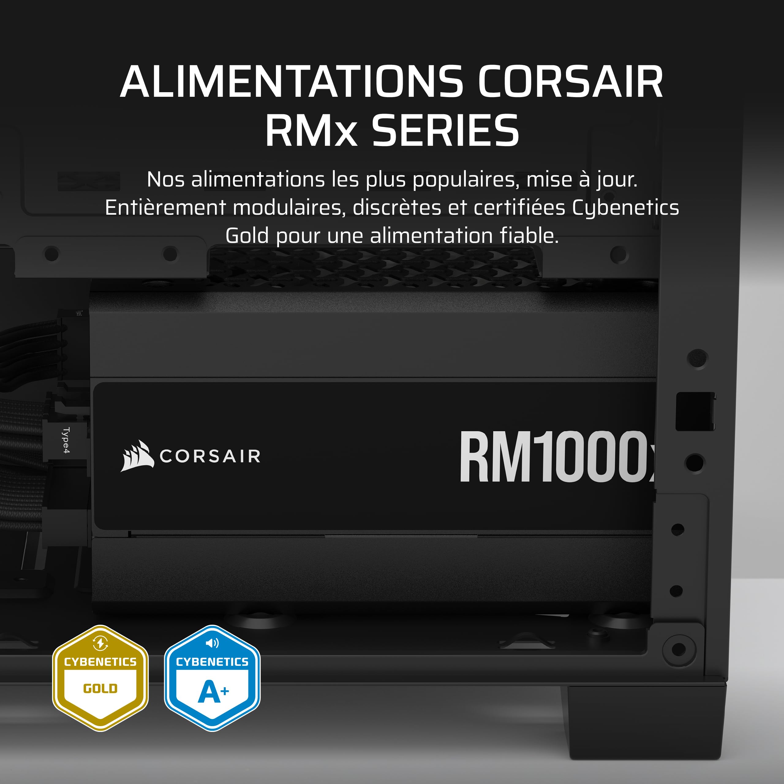 corsair-rm1000x-alimentation-atx-3-1-1000-w-enti-rement-modulaire-cybenetics-gol image 2
