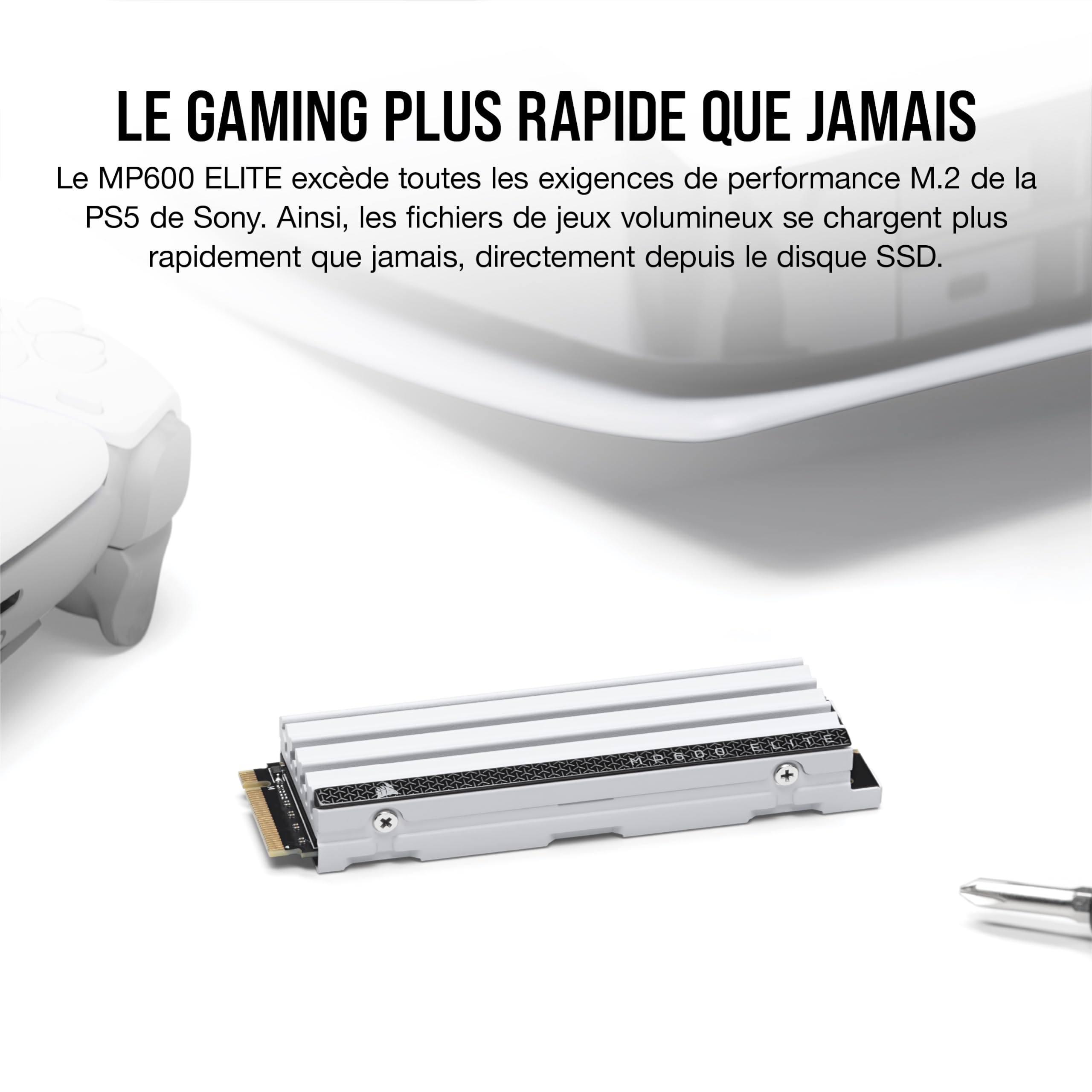 corsair-mp600-elite-2-to-m-2-pcie-gen4-x4-nvme-ssd-avec-dissipateur-blanc image 4