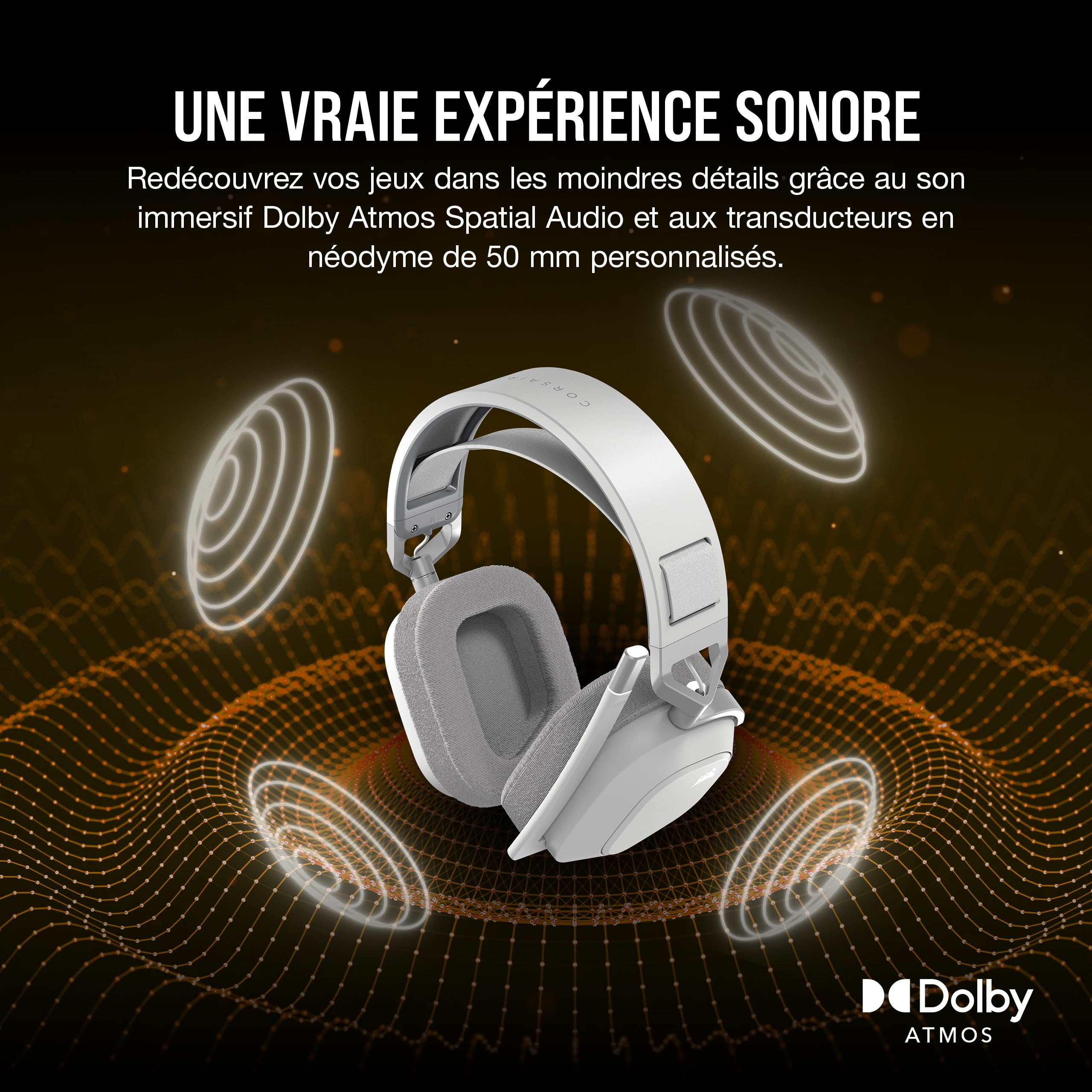 corsair-hs80-max-wireless-casque-gaming-bluetooth-dolby-atmos-blanc image 5