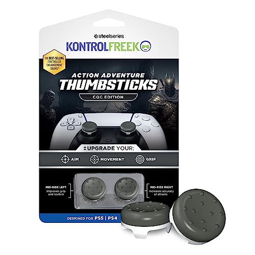 kontrolfreek-cqc-classic-grips-capuchons-joystick-low-rise-ps5-ps4-gris-blanc image 8