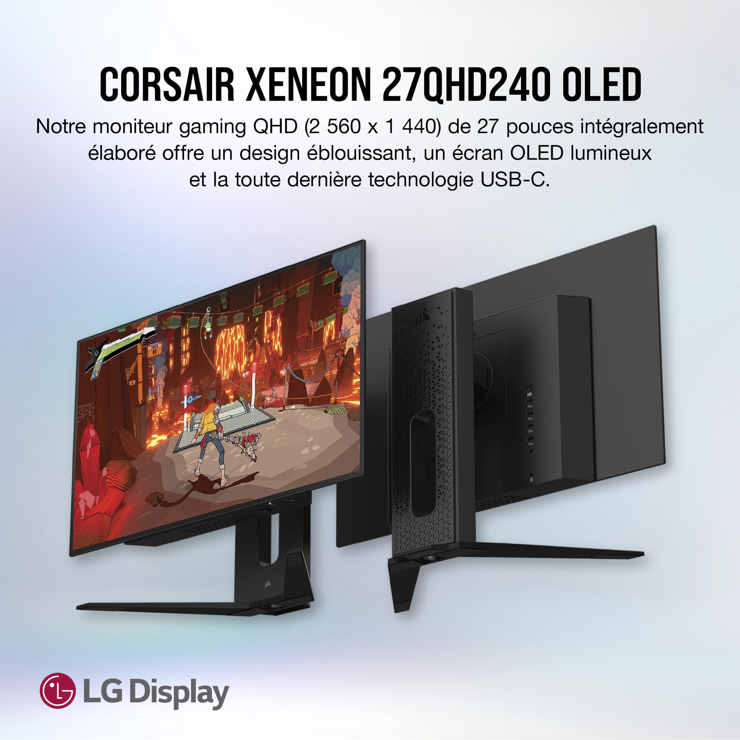 corsair-xeneon-27qhd240-moniteur-gaming-oled-27-qhd-240hz-0-03ms-noir image 2