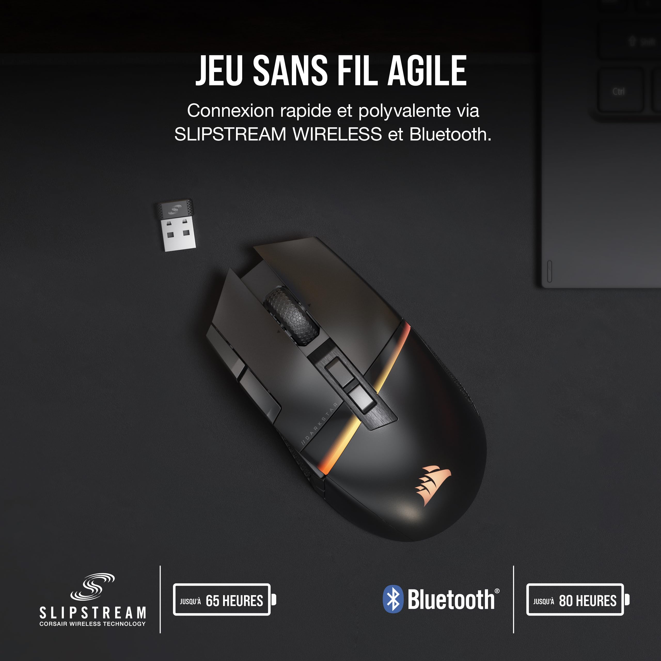 corsair-darkstar-rgb-wireless-souris-gaming-mmo-26-000-dpi-noir image 5