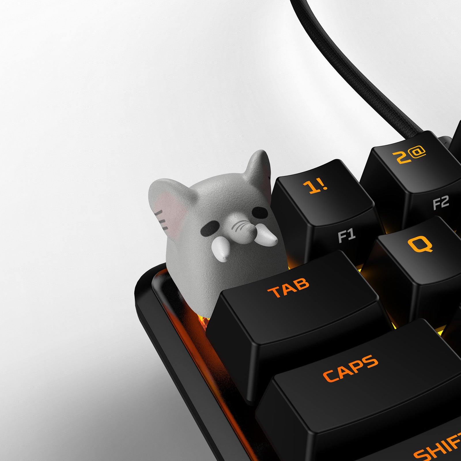 hyperx-hx3d-keycap-safari-elephant-touche-3d-animaux image 1