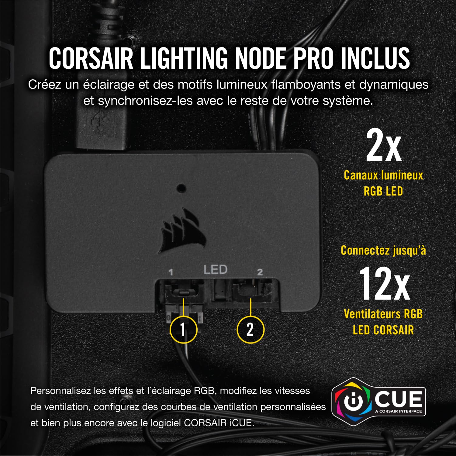 corsair-ll120-triple-pack-ventilateur-pc-120mm-rgb-dual-light-loop-lighting-node image 4