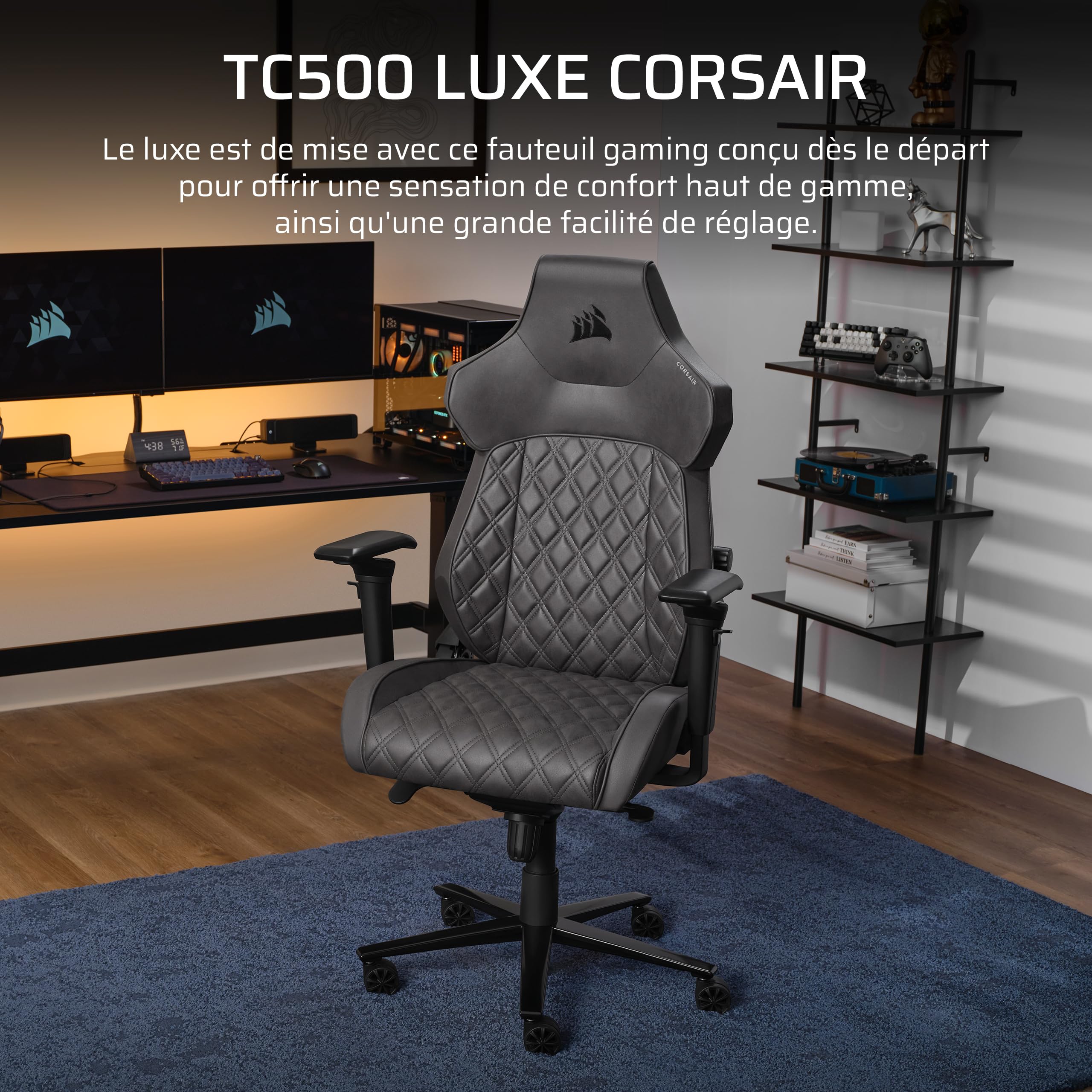 corsair-tc500-luxe-fauteuil-gaming-tissu-respirant-ombre-inclinable image 3