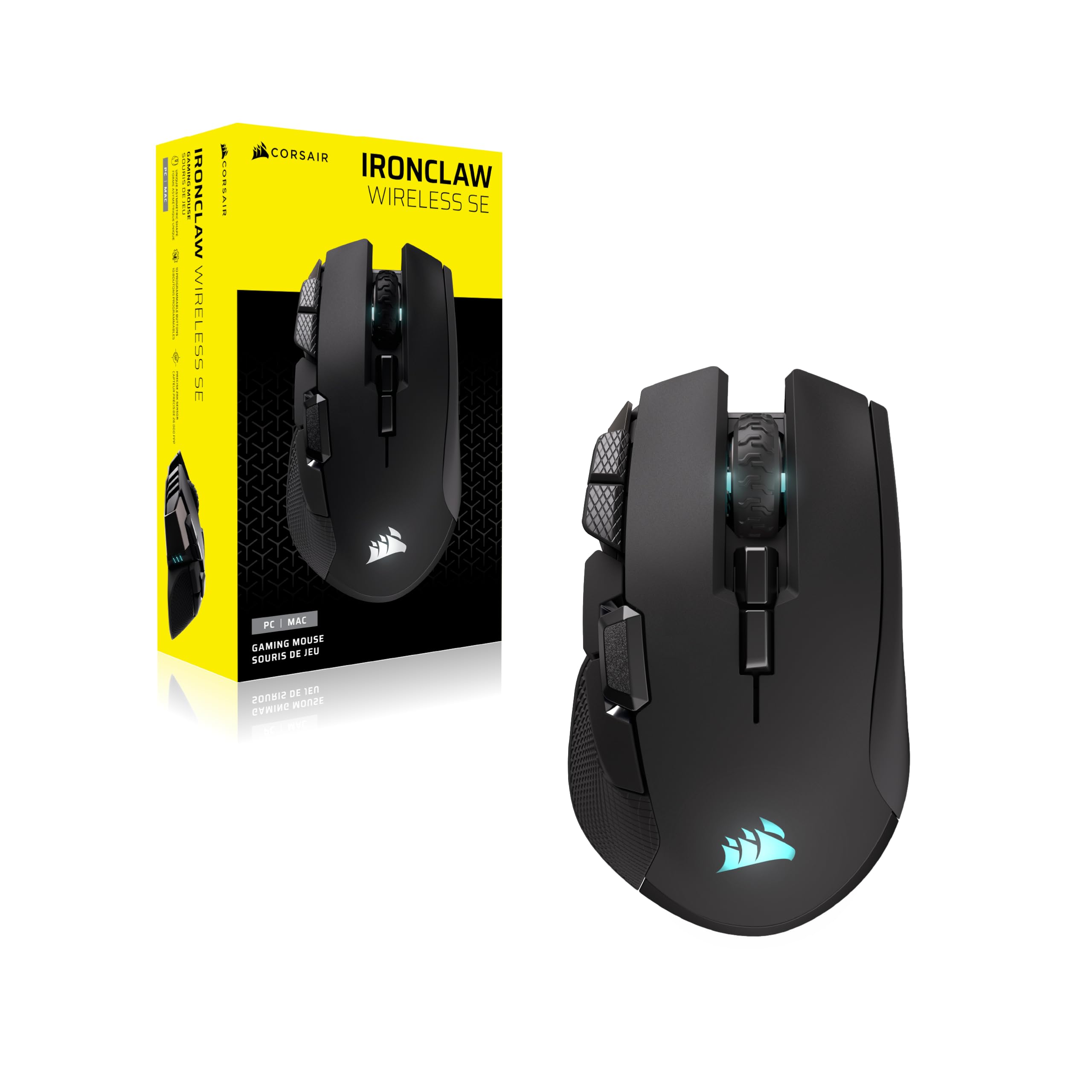 corsair-ironclaw-wireless-se-2026-souris-gaming-noir-26000-dpi-ergonomique image 8