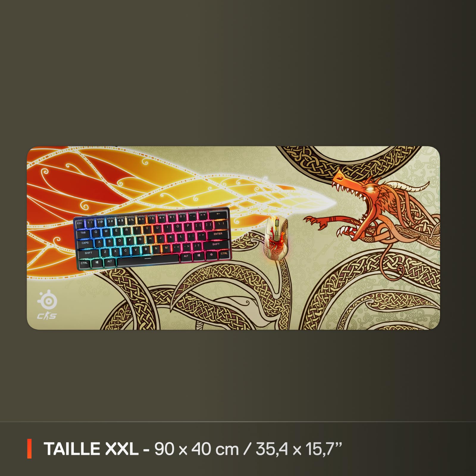 steelseries-tapis-de-souris-qck-cs2-dragon-lore-edition-xxl-900-x-400-mm-tissu-m image 3