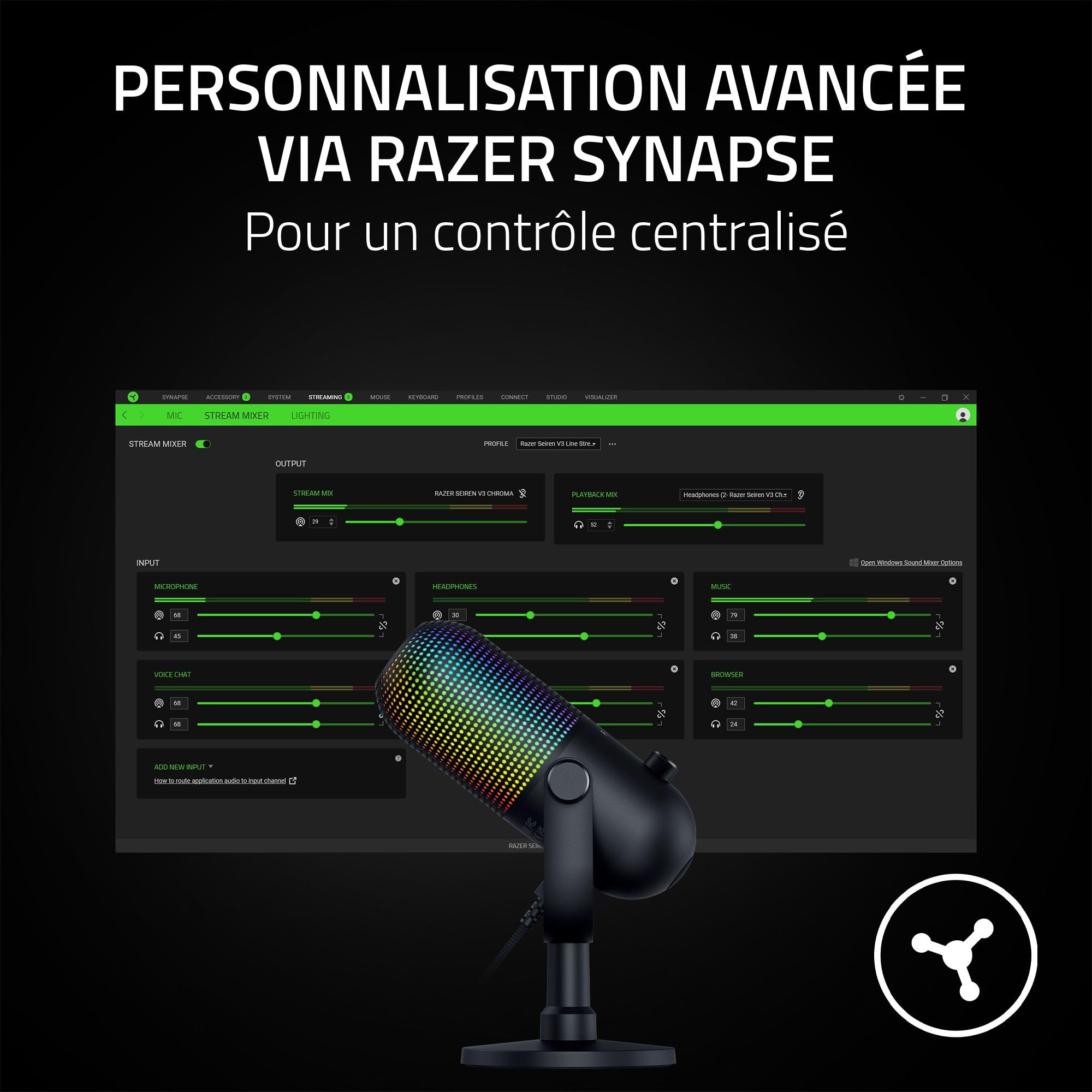 razer-seiren-v3-chroma-microphone-usb-rgb-tap-to-mute-noir image 7