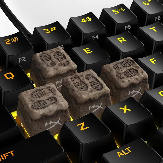 hyperx-hx3d-keycaps-fps-movement-set-lot-de-4-touches-empreintes-marron image 1