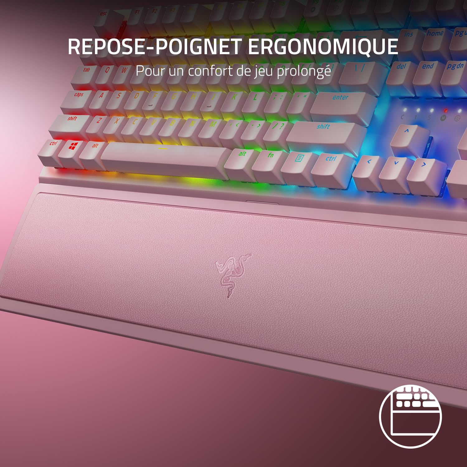 razer-blackwidow-v3-clavier-gamer-m-canique-switches-verts-rose-quartz-us image 6