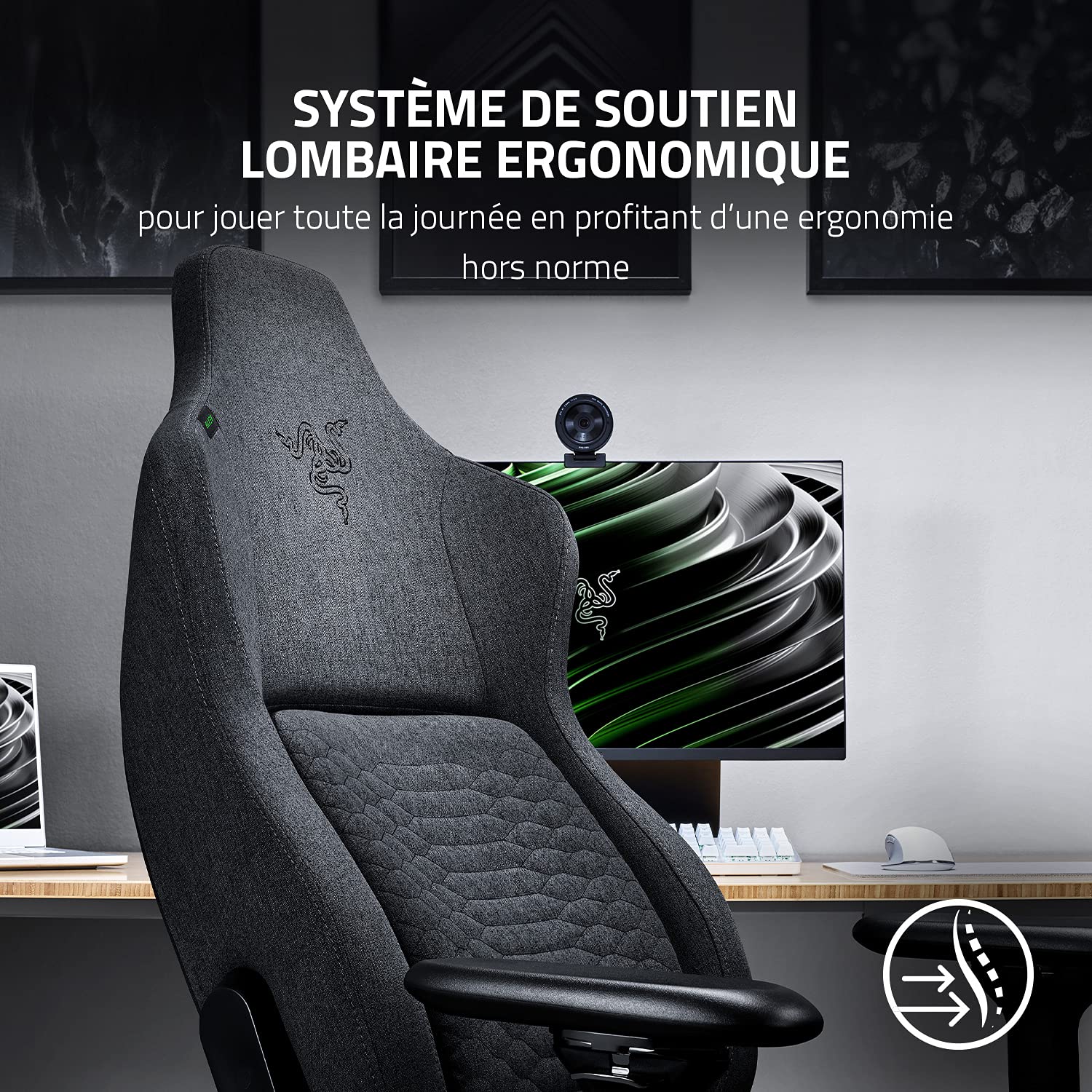 razer-iskur-fabric-xl-chaise-gaming-tissu-soutien-lombaire-int-gr image 5