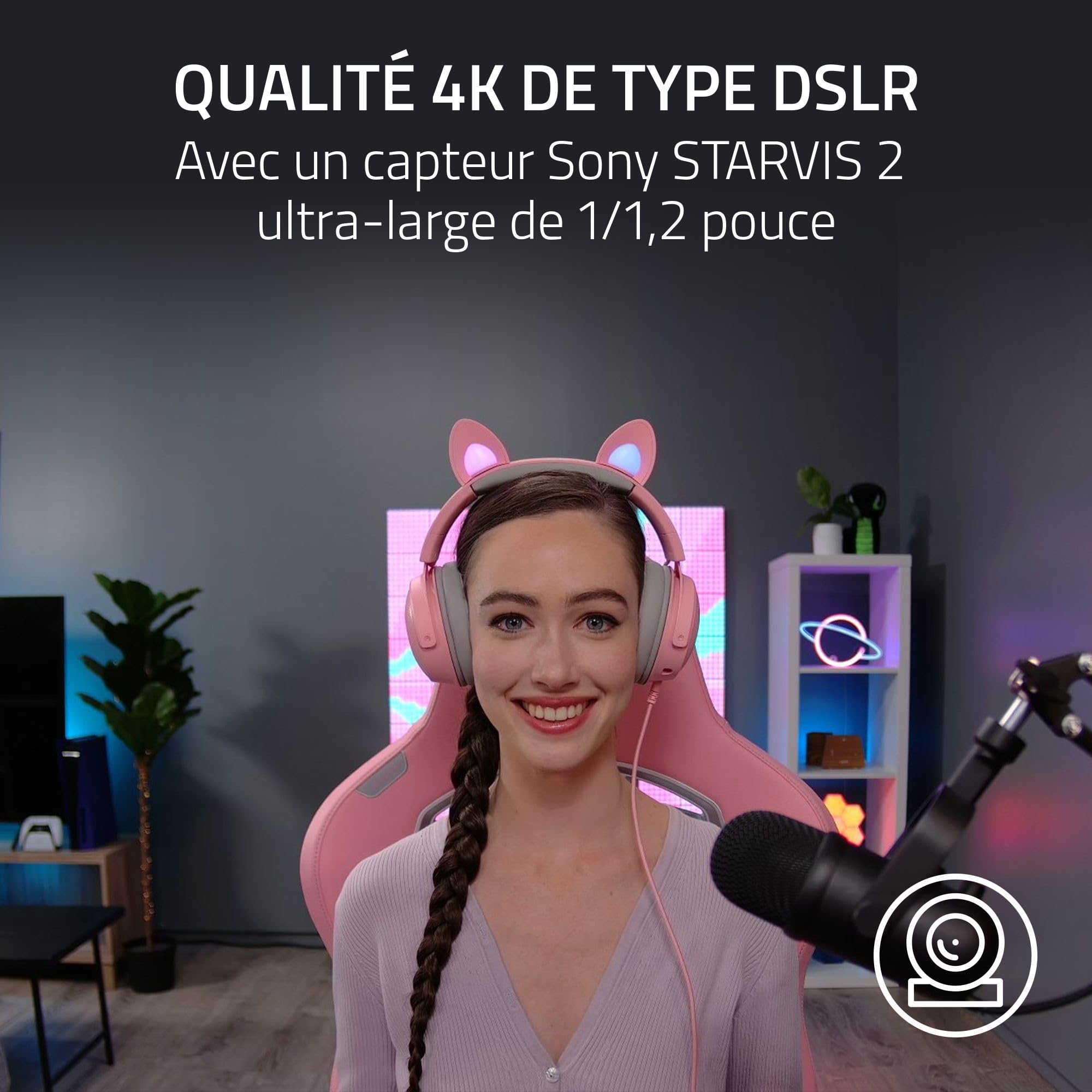 razer-kiyo-pro-ultra-webcam-4k-streaming-sony-starvis-2-autofocus-ai-noir image 3