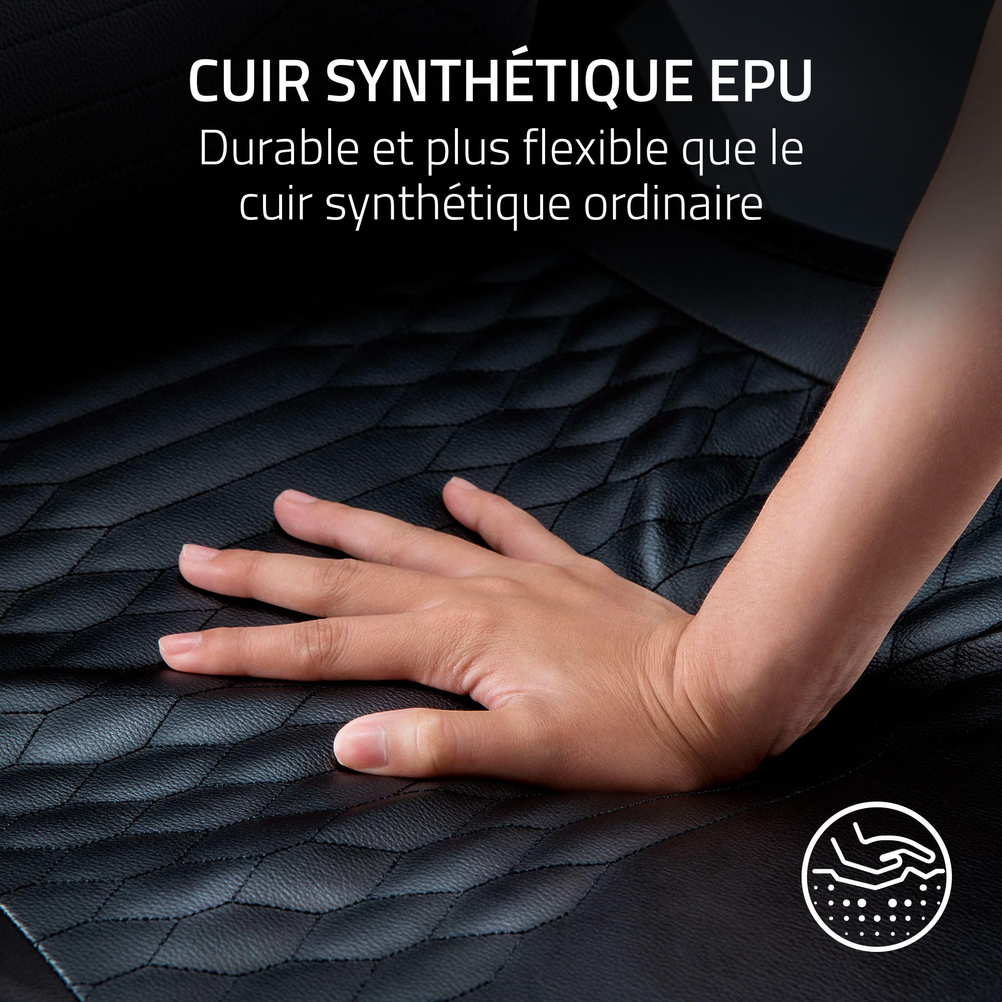 razer-iskur-v2-chaise-gaming-ergonomique-soutien-lombaire-epu-noir image 8