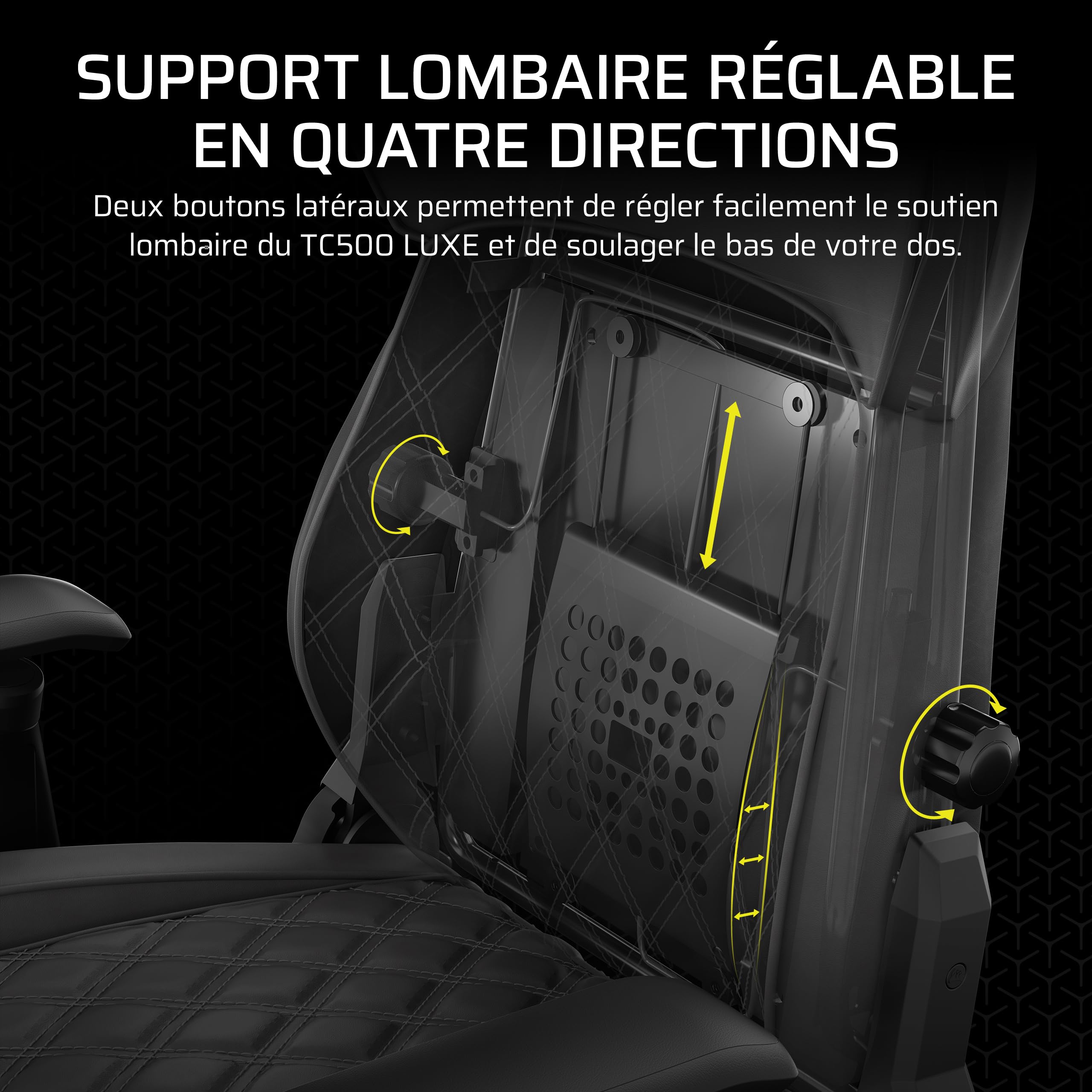 corsair-tc500-luxe-fauteuil-gaming-tissu-respirant-ombre-inclinable image 4