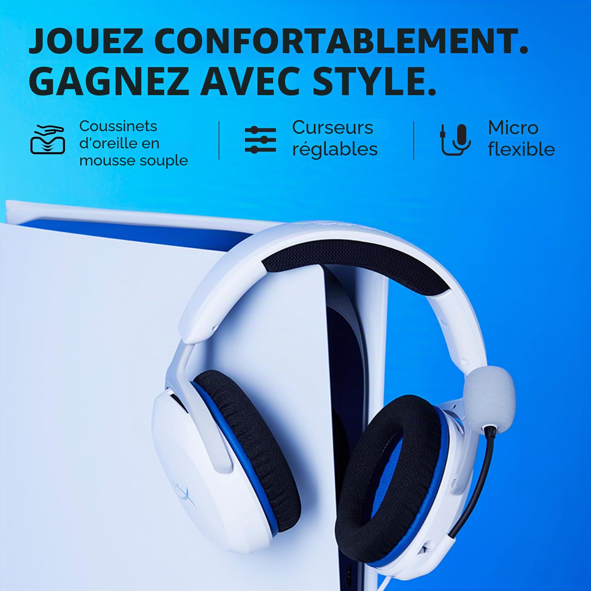 hyperx-cloud-stinger-2-core-playstation-casque-gaming-filaire-blanc image 5