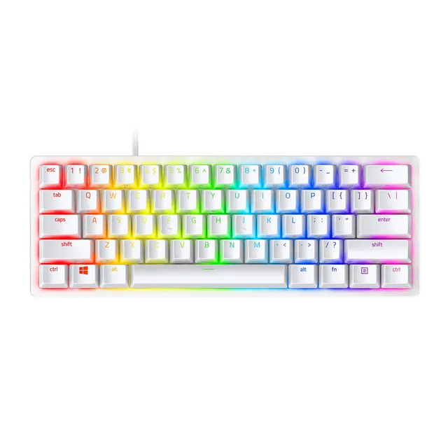 razer-huntsman-mini-blanc-mercury-clavier-gamer-60-opto-m-canique-clicky-switche image 1