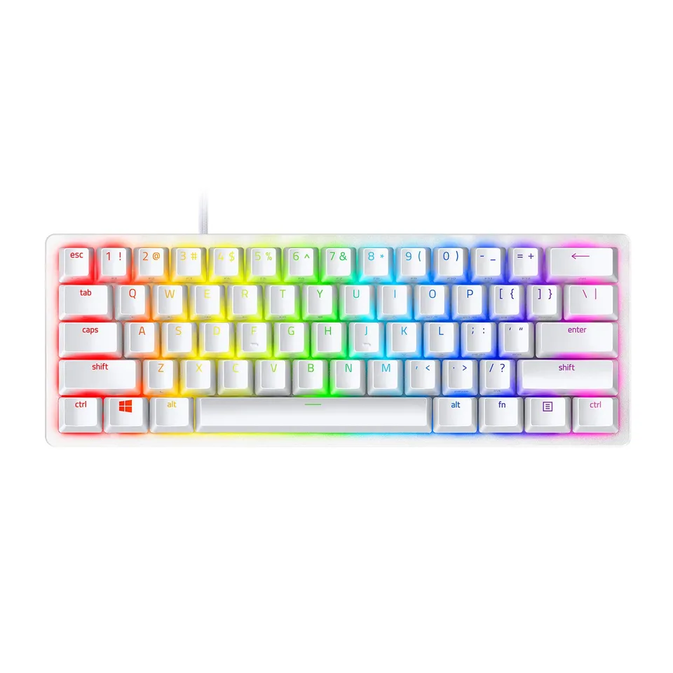razer-huntsman-mini-blanc-mercury-clavier-gamer-60-opto-m-canique-clicky-switche image 1