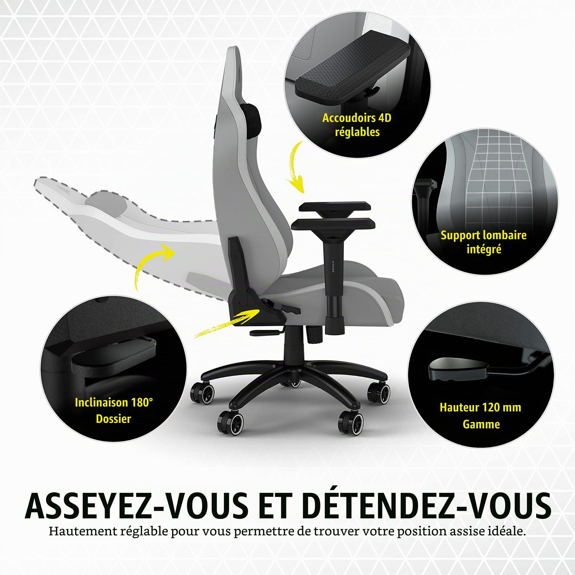 corsair-tc200-leatherette-fauteuil-gaming-standard-simili-cuir-lombaire-int-gr-4 image 6