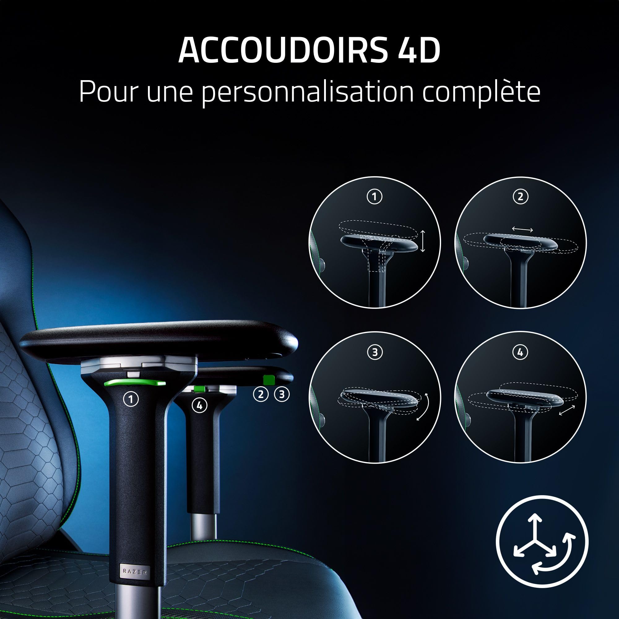 razer-iskur-v2-chaise-gaming-ergonomique-soutien-lombaire-epu-noir image 6