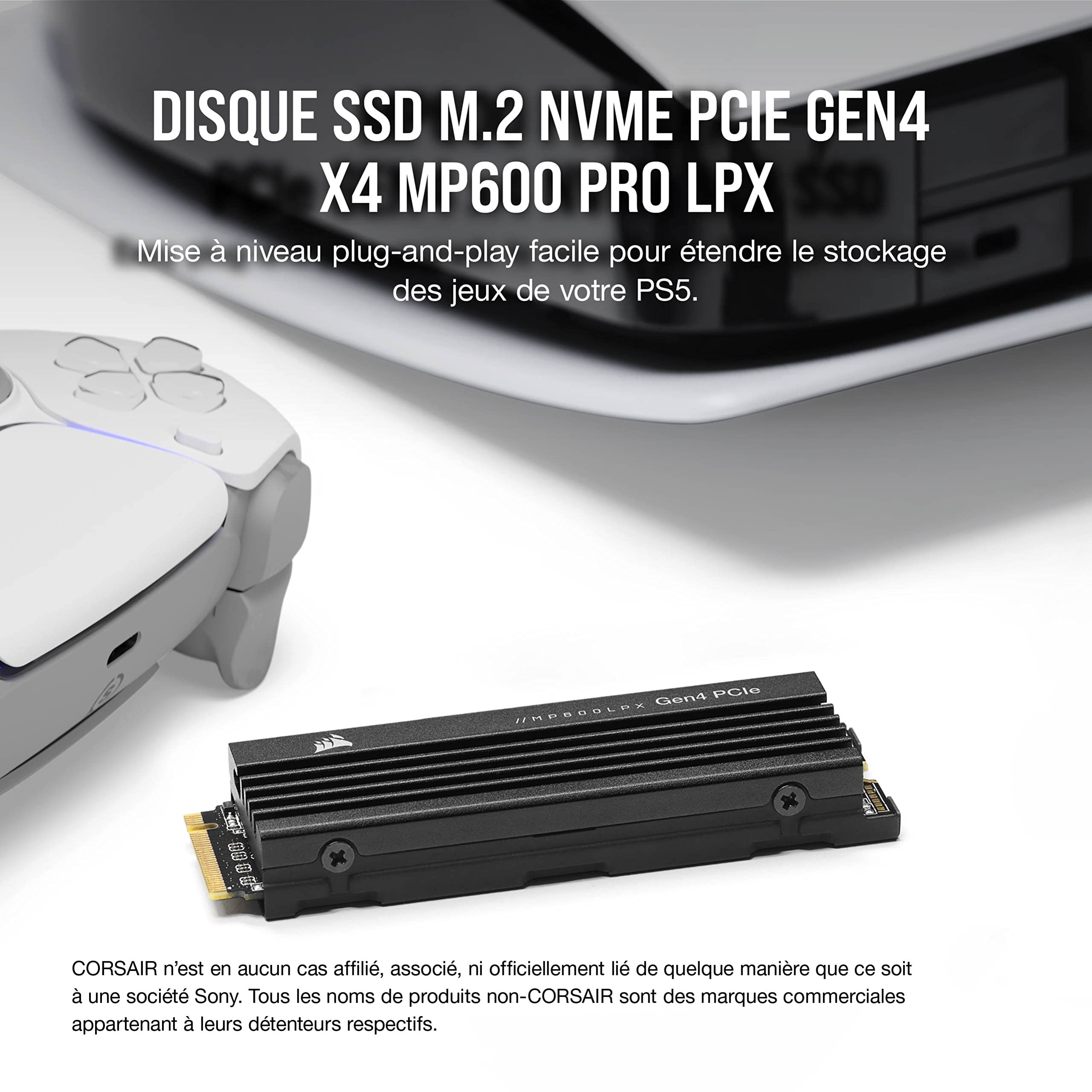 corsair-mp600-pro-lpx-8-to-ssd-m-2-nvme-pcie-gen4-x4-optimis-ps5-7-000-mo-s-lect image 2