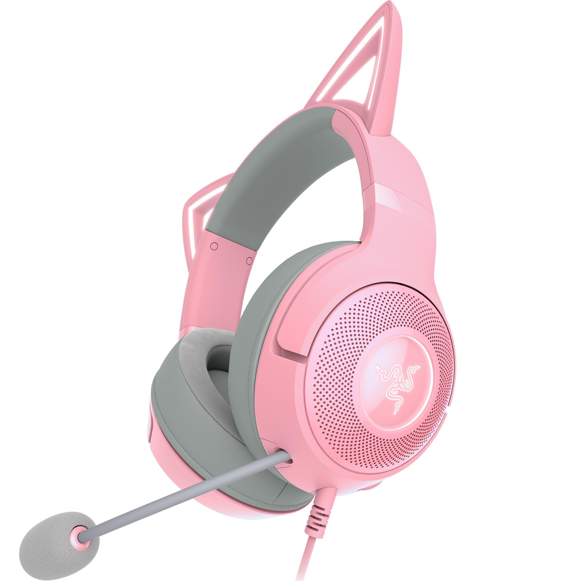 razer-kraken-kitty-v2-casque-filaire-rgb-oreilles-de-chat-rose-quartz image 1