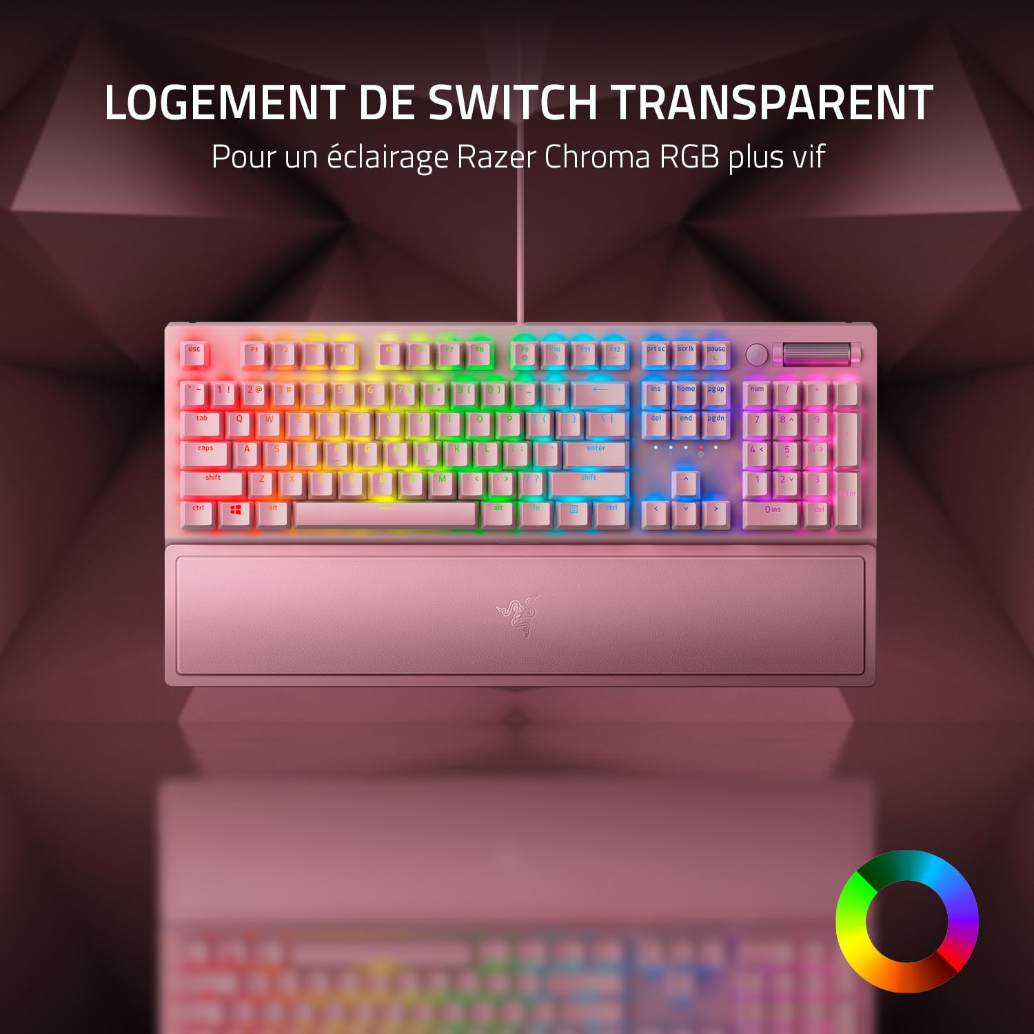 razer-blackwidow-v3-clavier-gamer-m-canique-switches-verts-rose-quartz-us image 3