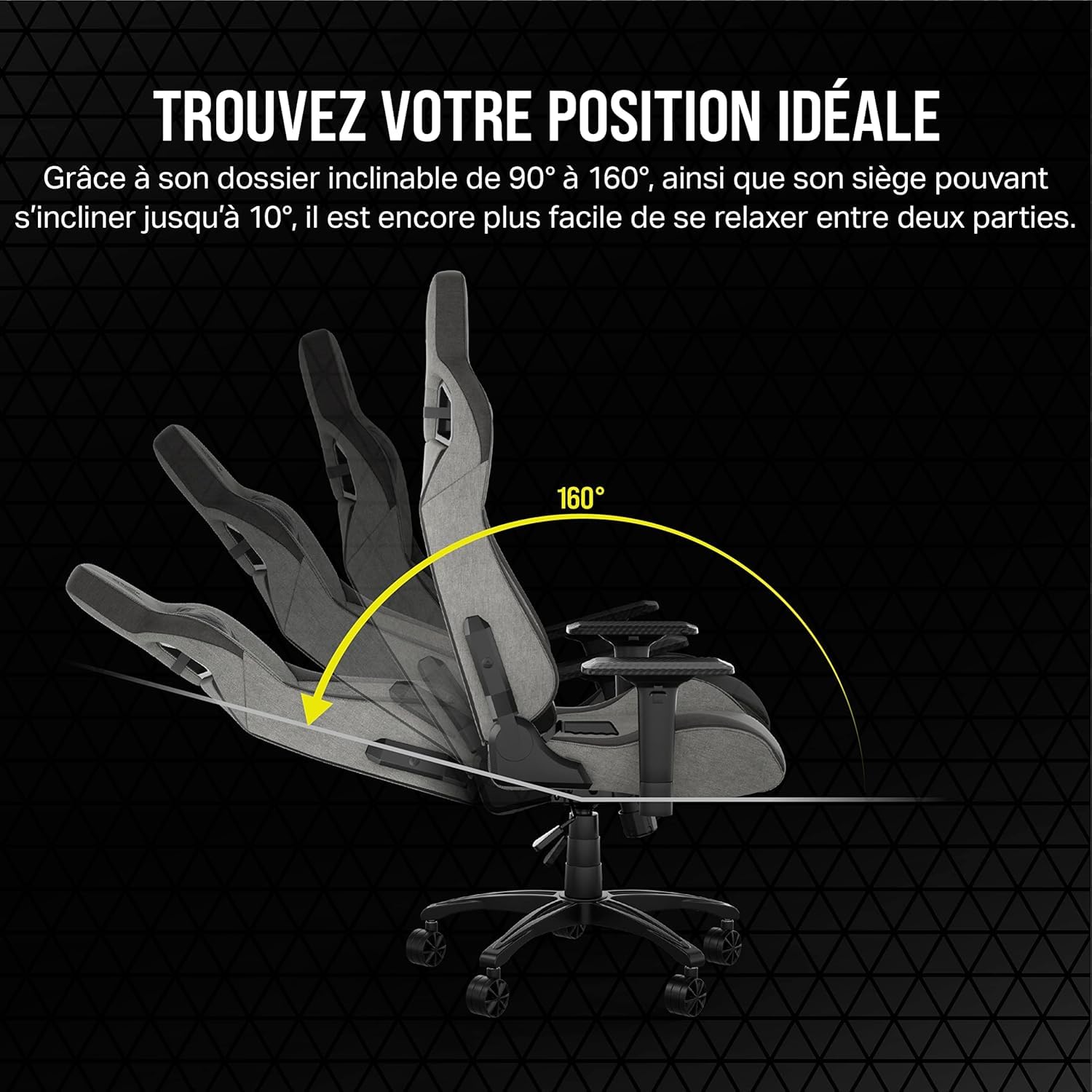 corsair-t3-rush-fabric-2023-fauteuil-gaming-gris-et-anthracite image 7