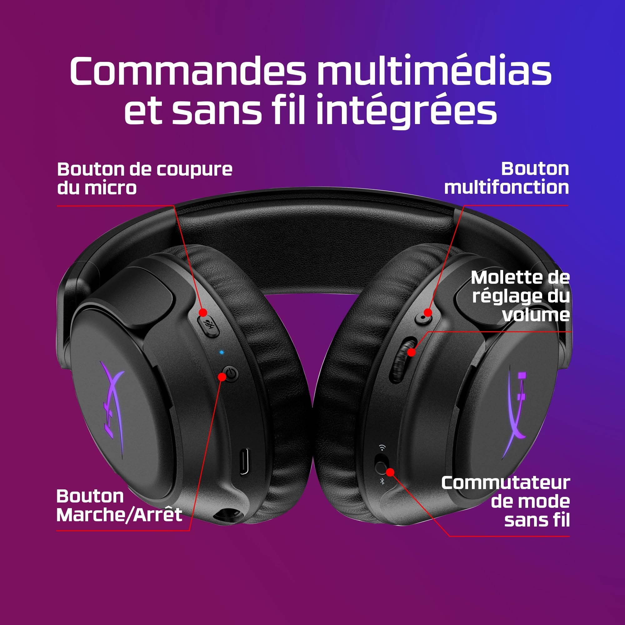 hyperx-cloud-flight-2-casque-gaming-sans-fil-rgb-100h-multi-plateforme image 8