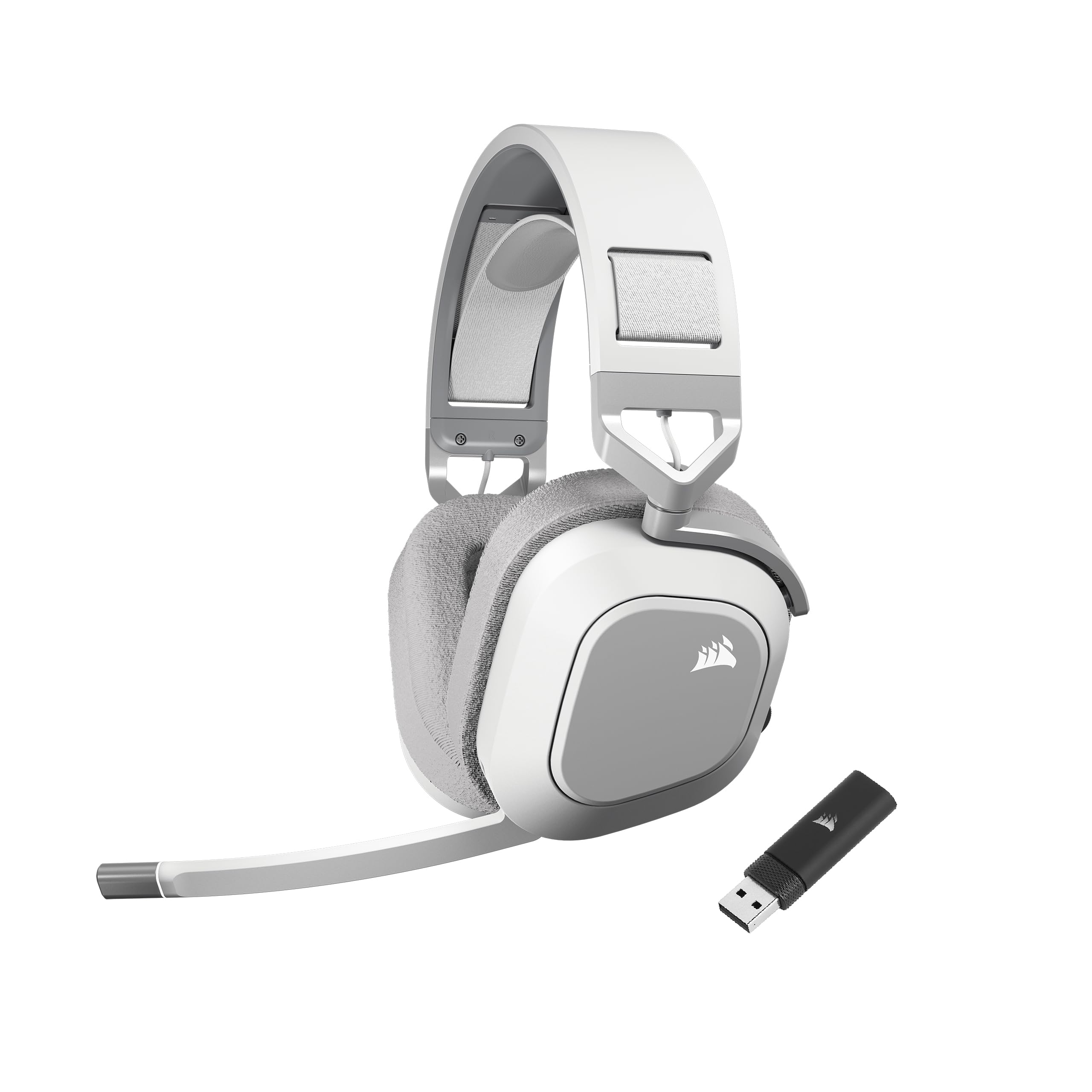 corsair-hs80-max-wireless-casque-gaming-bluetooth-dolby-atmos-blanc image 1