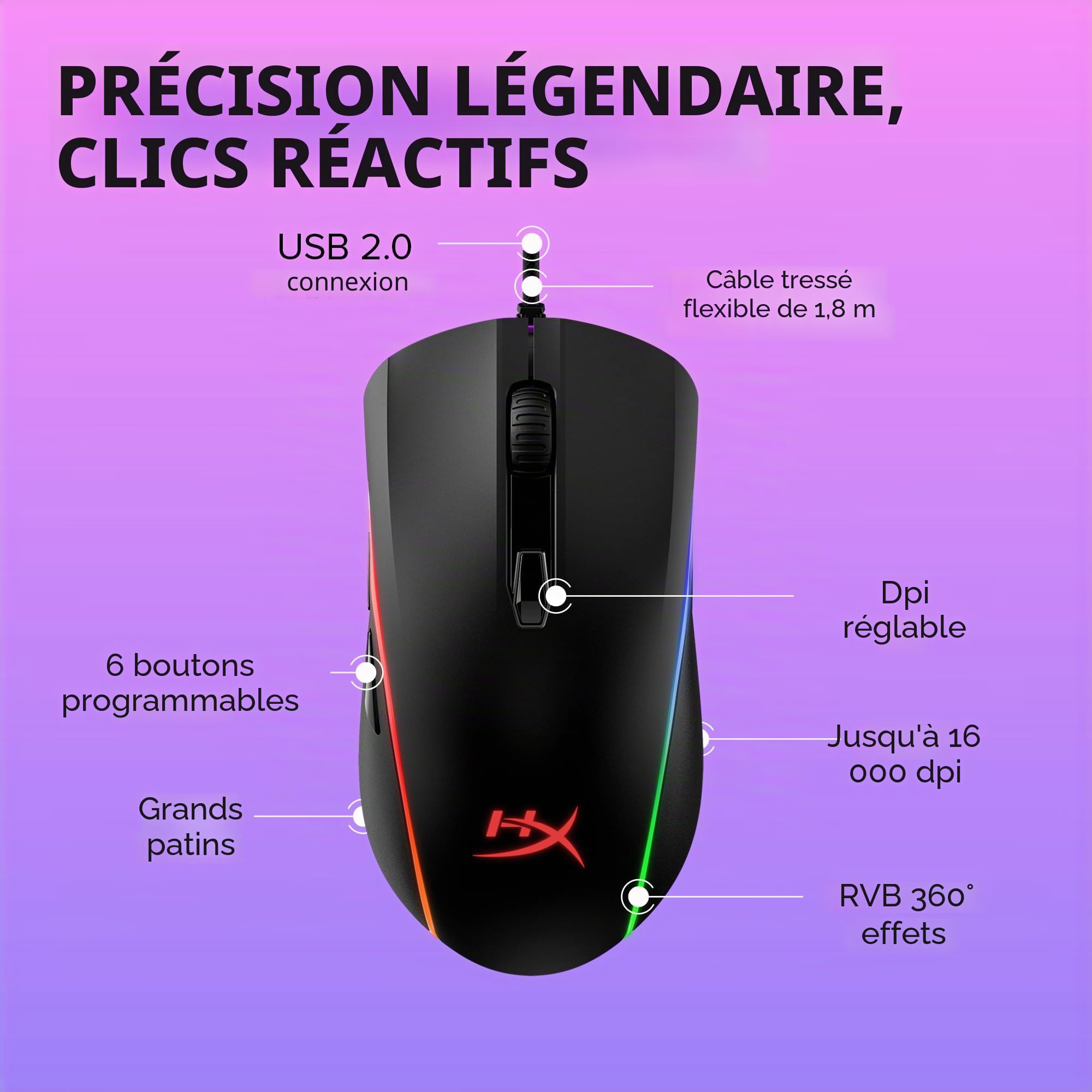 hyperx-pulsefire-surge-souris-de-jeu-rgb-16000-dpi image 8