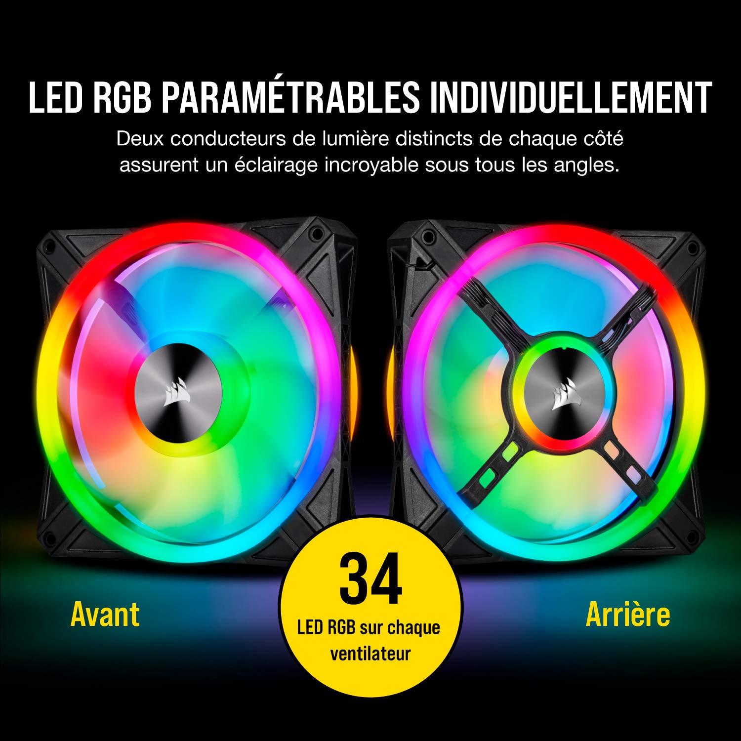 corsair-ql140-rgb-ventilateur-boitier-140-mm-pwm-noir image 4