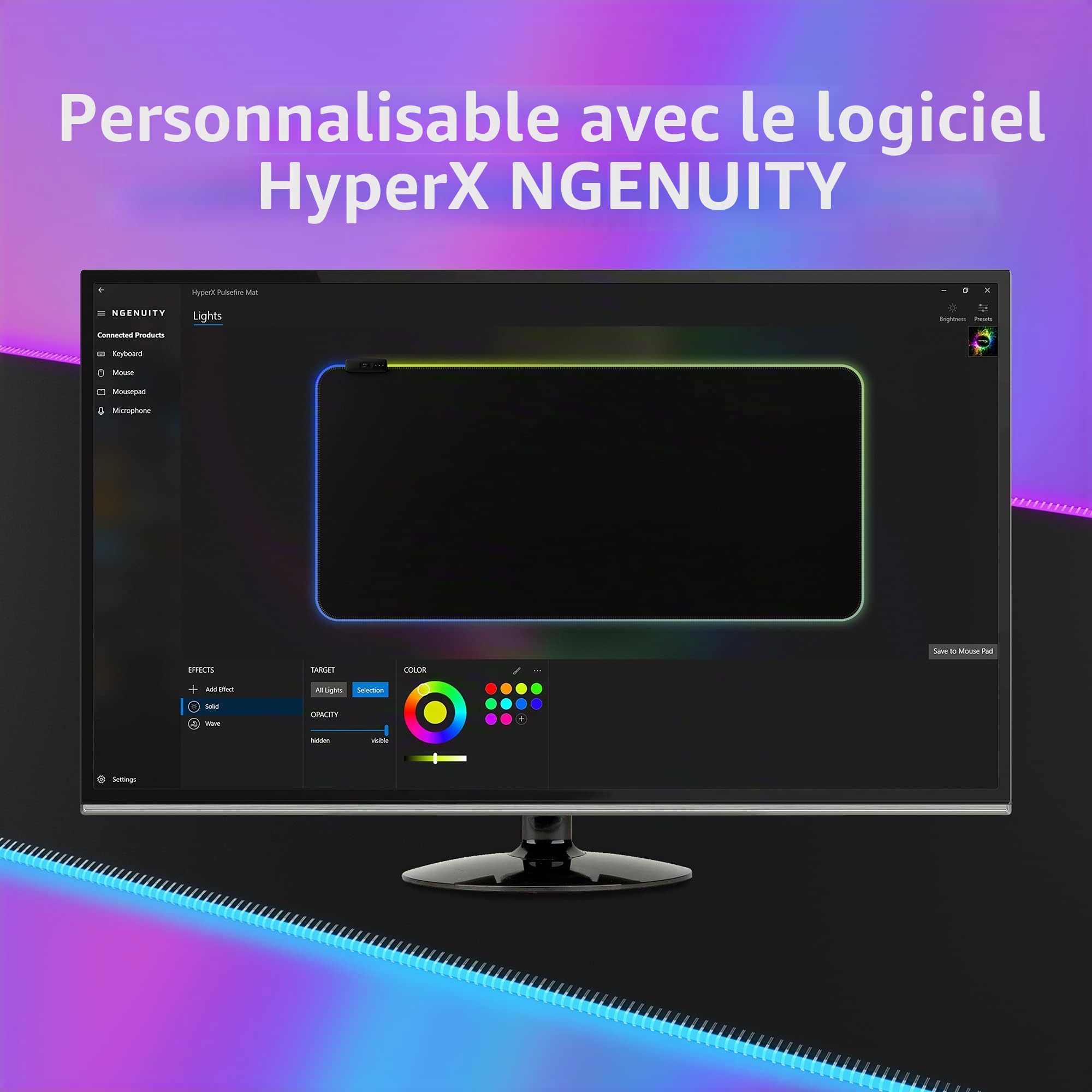 hyperx-pulsefire-mat-rgb-tapis-de-souris-gaming-rgb-xl image 7